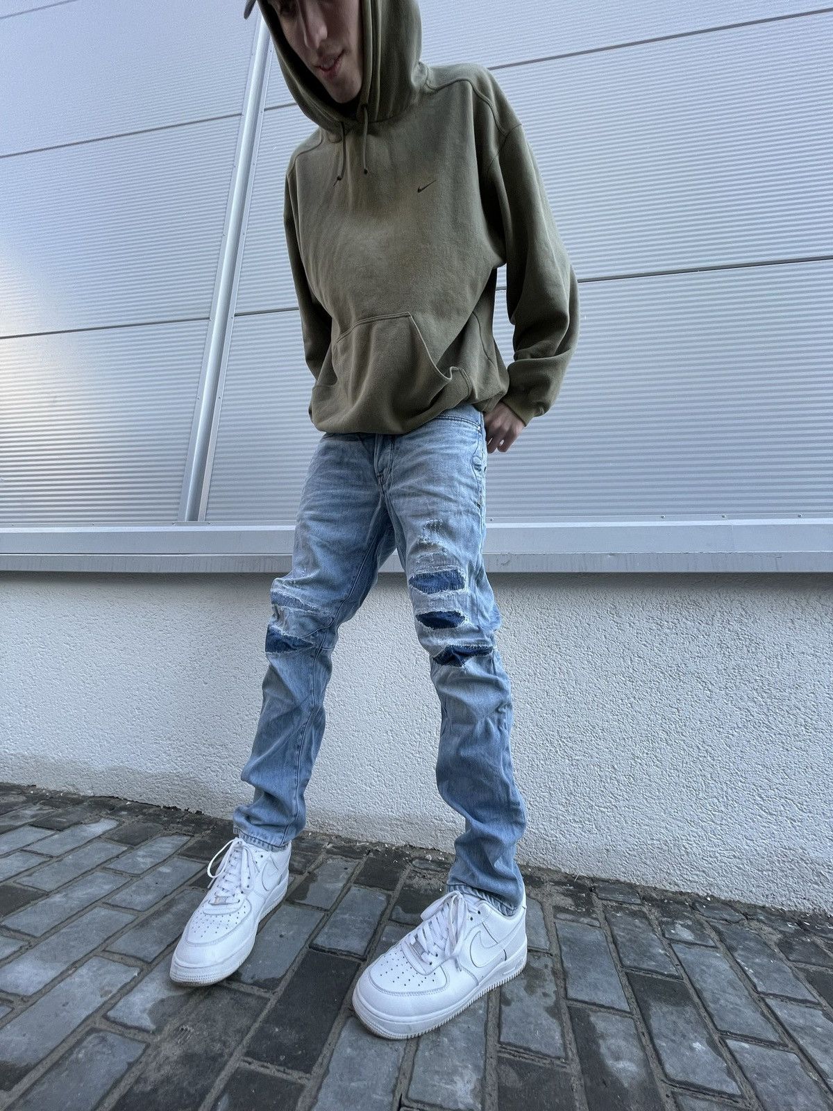 G-Star Vintage G Star Raw blue distressed denim jeans Size US 32 / EU 48 - 17 Thumbnail