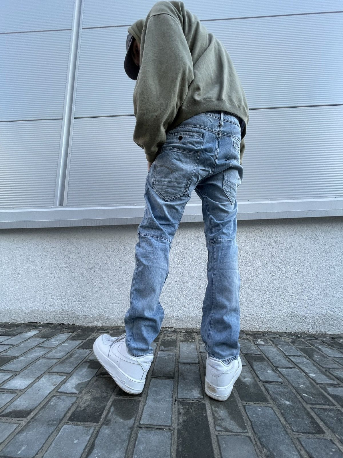 G-Star Vintage G Star Raw blue distressed denim jeans Size US 32 / EU 48 - 3 Thumbnail