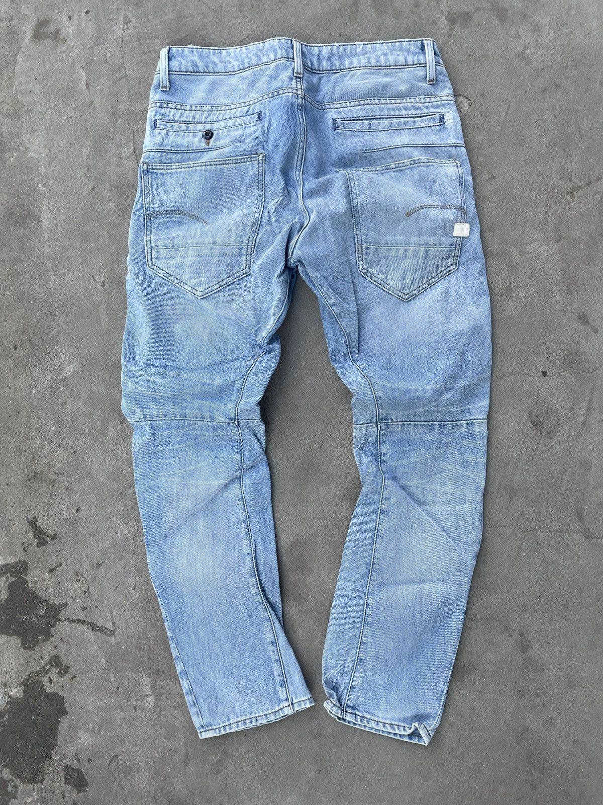 G-Star Vintage G Star Raw blue distressed denim jeans Size US 32 / EU 48 - 13 Thumbnail