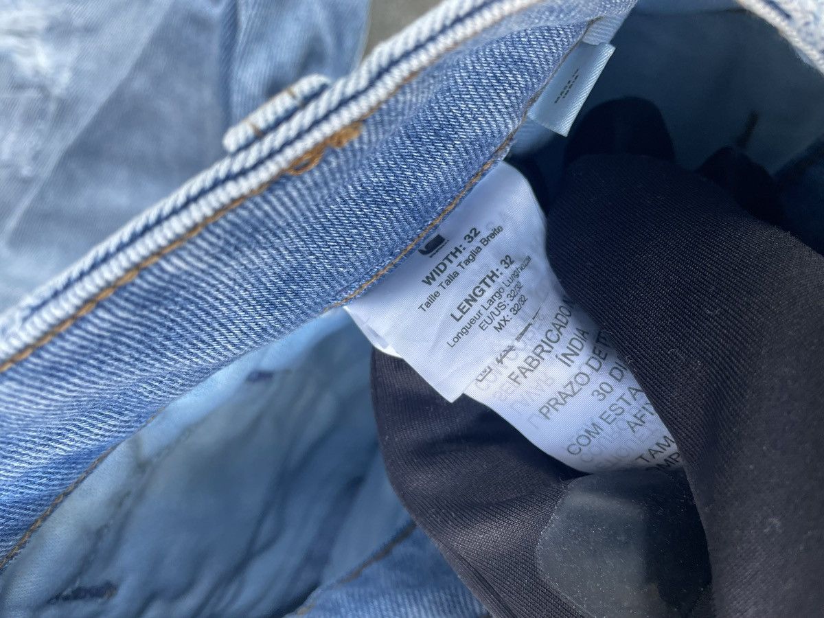 G-Star Vintage G Star Raw blue distressed denim jeans Size US 32 / EU 48 - 11 Thumbnail
