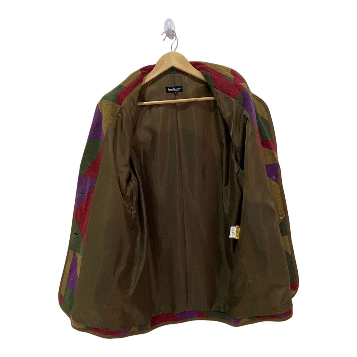 Issey Miyake VINTAGE JAPANESE PATCHWORK JAPANESE DESIGNER WOOL LONG COAT Size US M / EU 48-50 / 2 - 4 Thumbnail