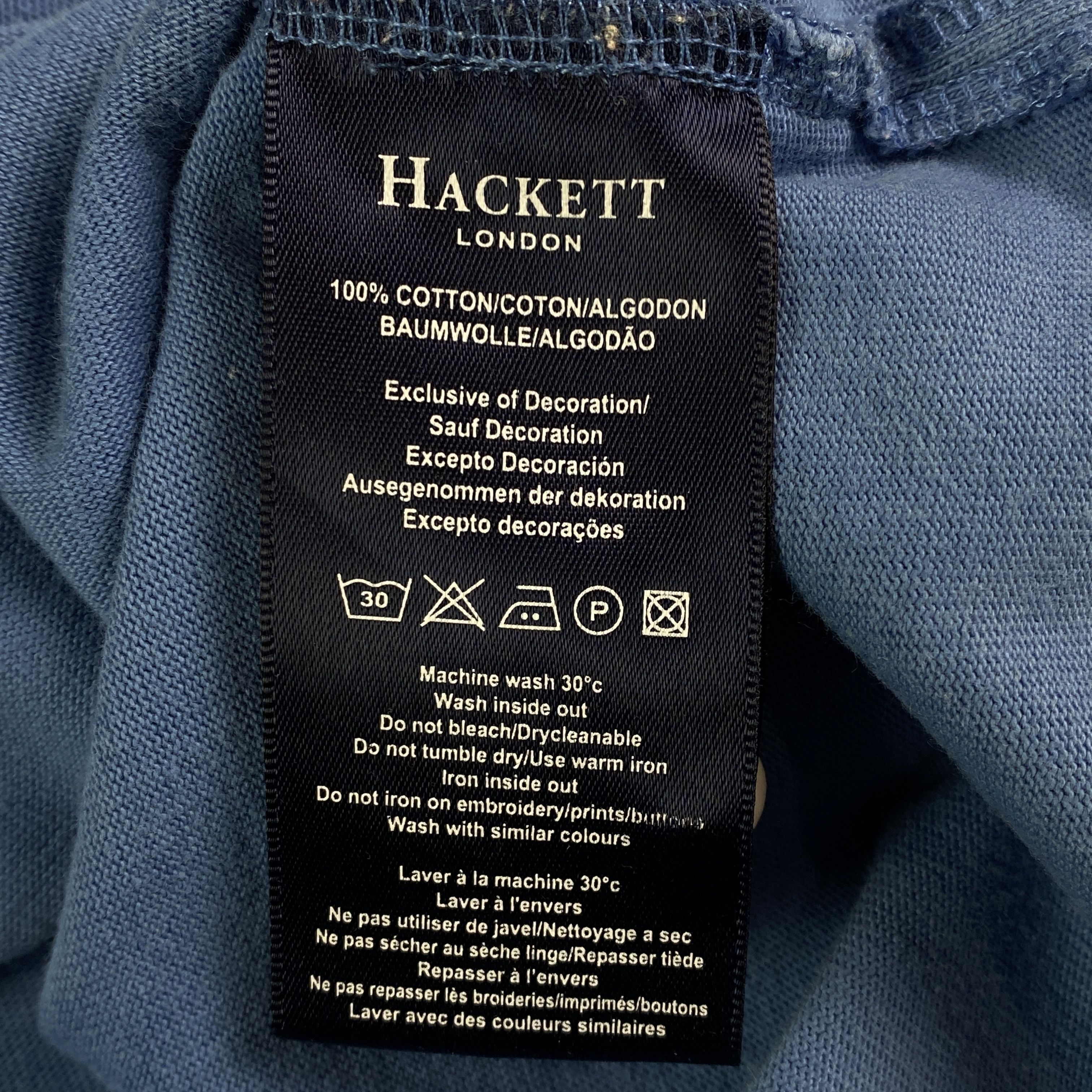 Hackett × Vintage Men’s Rugby Sweatshirt Hackett Vintage Big Print Back Size S Size US S / EU 44-46 / 1 - 7 Thumbnail