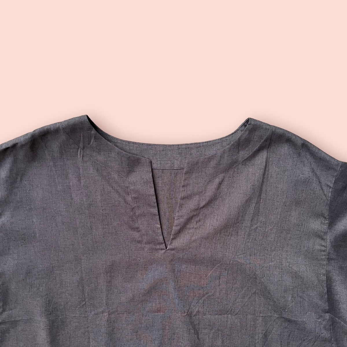 Designer × Global Work × Japanese Brand RARE GLOBAL WORK FRENCH LINEN BLEND BLOUSE Size ONE SIZE - 15 Thumbnail