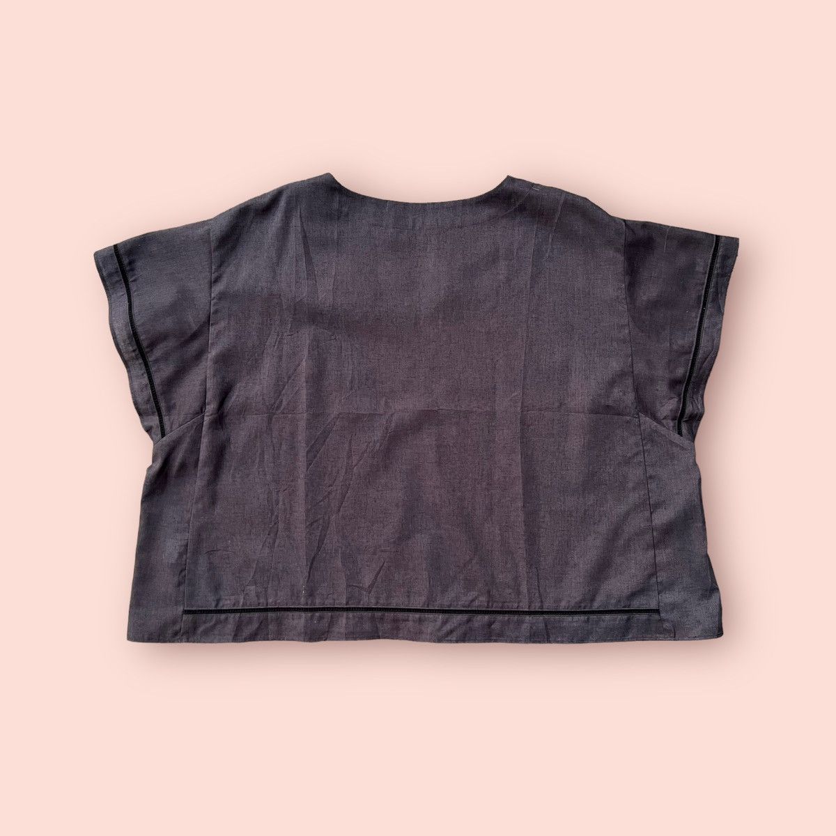 Designer × Global Work × Japanese Brand RARE GLOBAL WORK FRENCH LINEN BLEND BLOUSE Size ONE SIZE - 19 Thumbnail