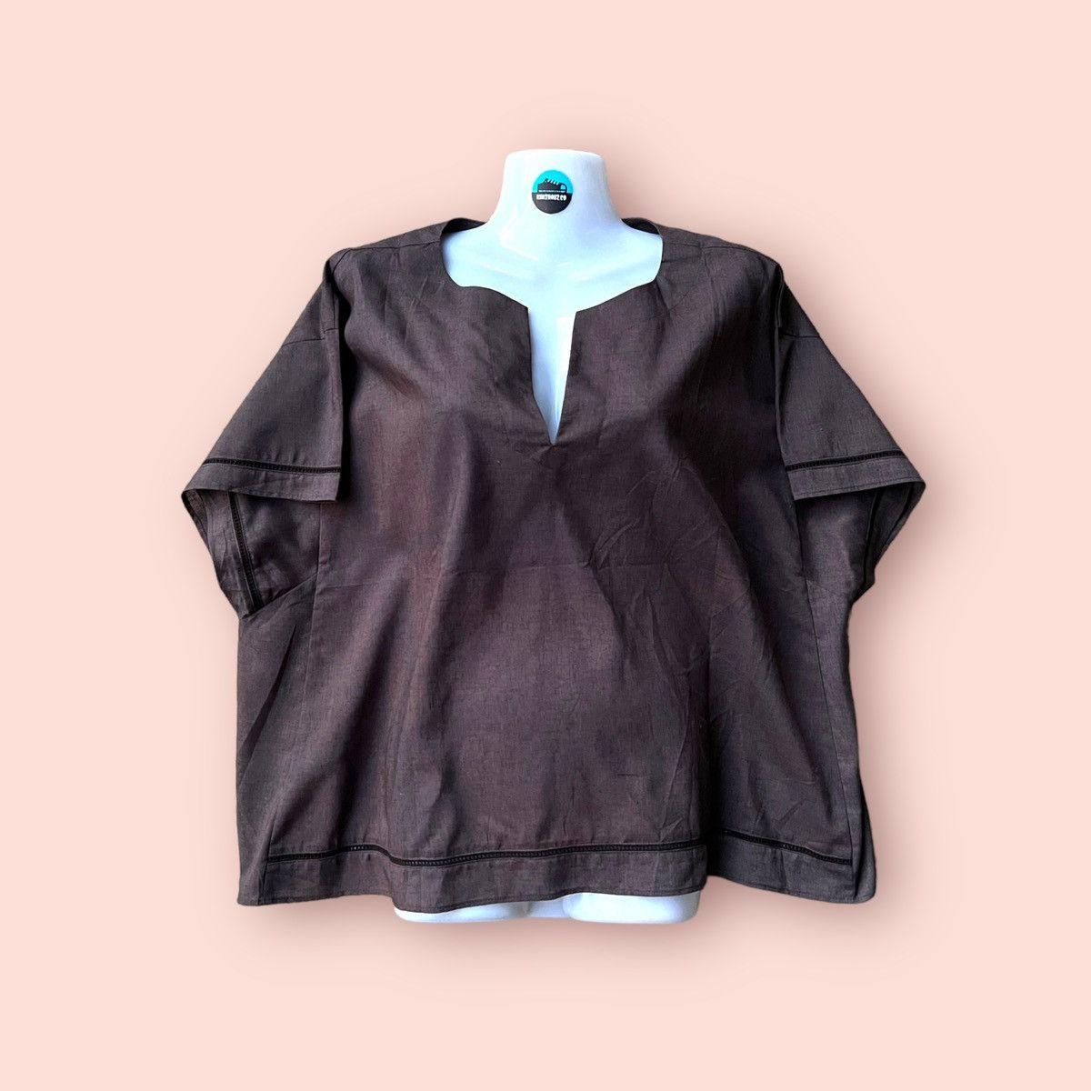 Designer × Global Work × Japanese Brand RARE GLOBAL WORK FRENCH LINEN BLEND BLOUSE Size ONE SIZE - 7 Thumbnail