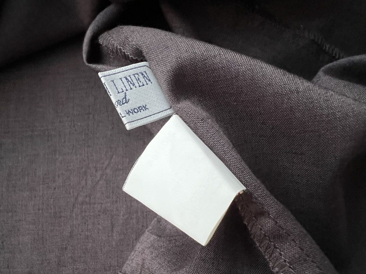 Designer × Global Work × Japanese Brand RARE GLOBAL WORK FRENCH LINEN BLEND BLOUSE Size ONE SIZE - 22 Thumbnail