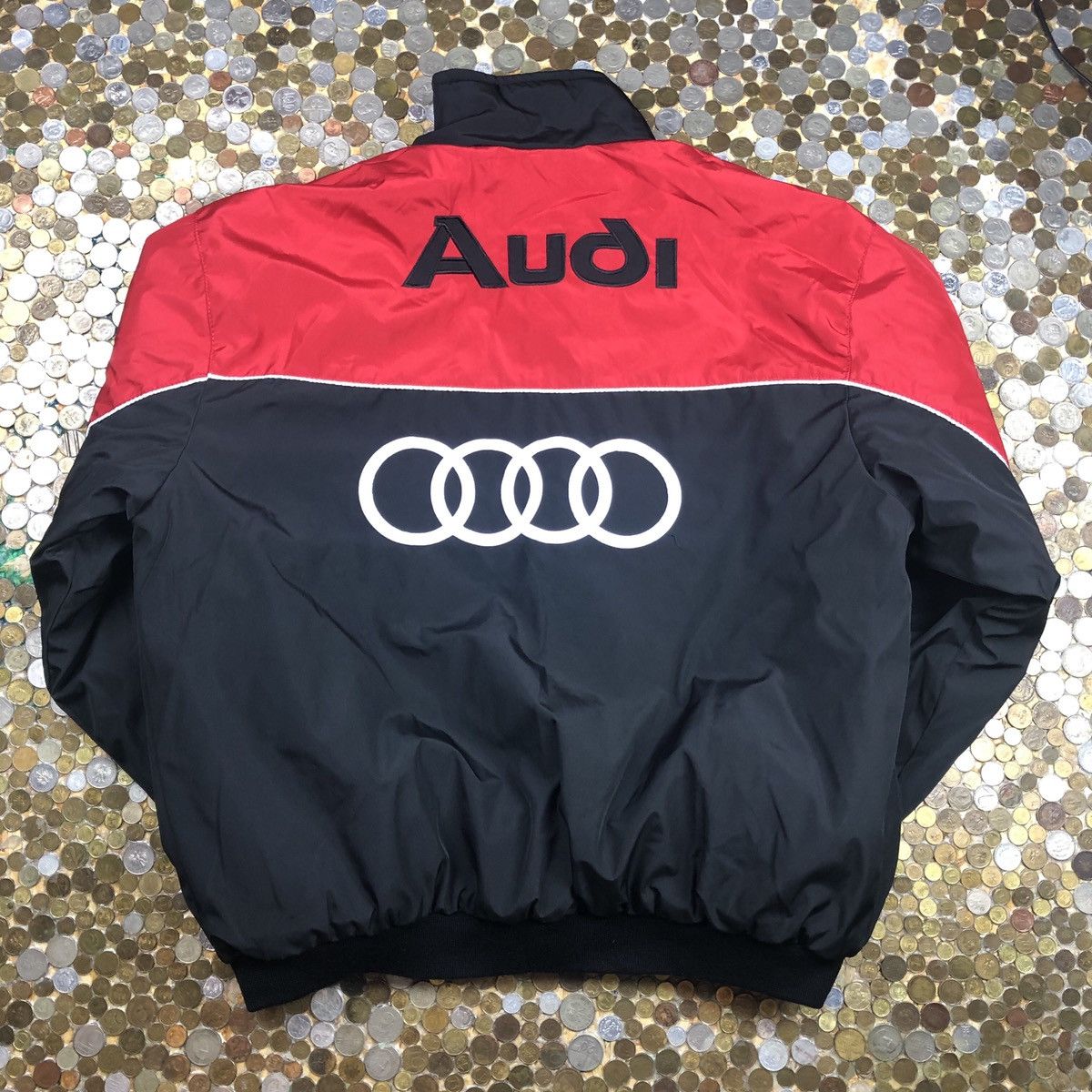Audi × Vintage Audi Vintage Puffer jacket big logo Size US XXL / EU 58 / 5 - 2 Thumbnail