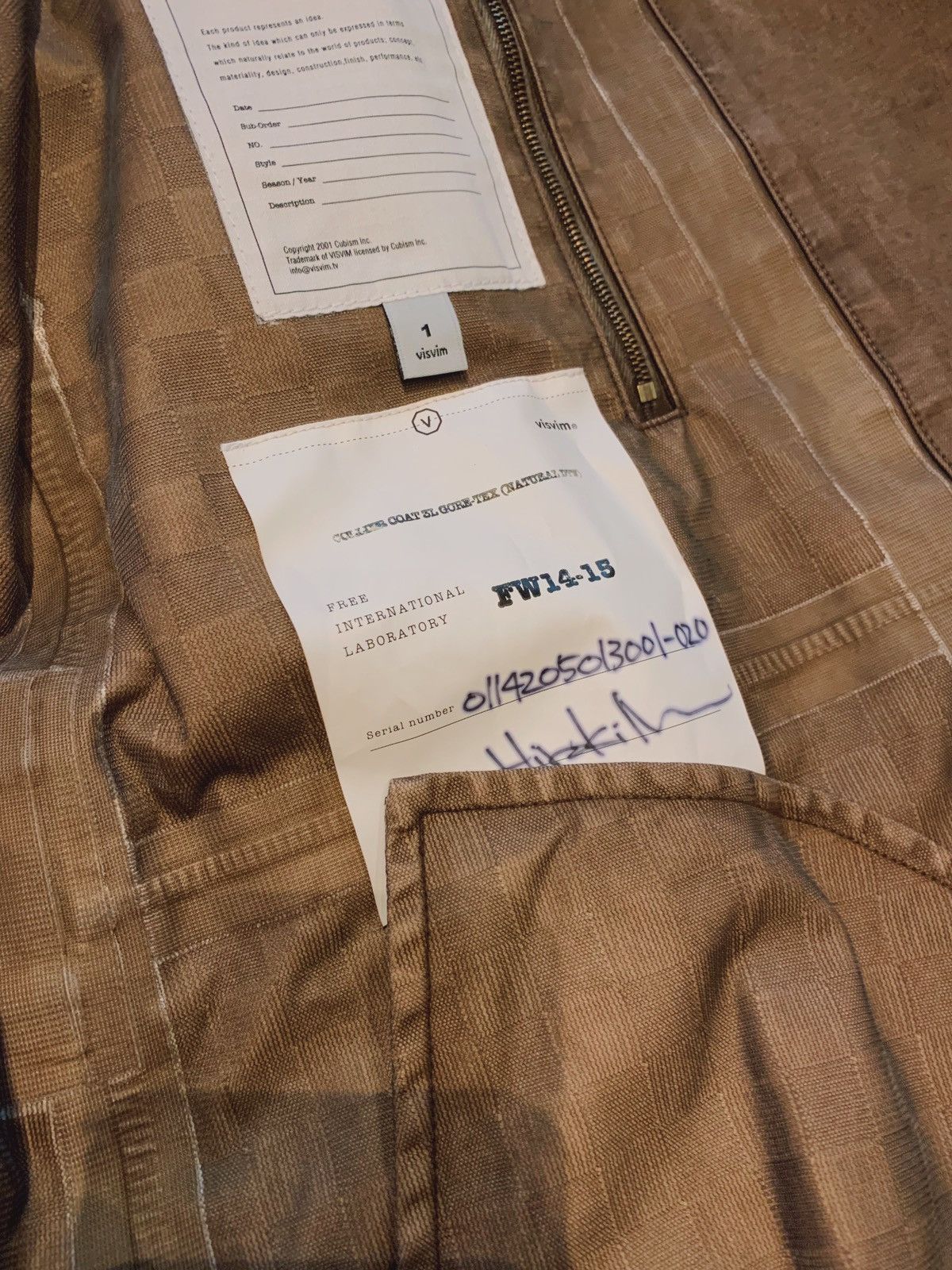 Visvim Collier coat 3L goretex (Natural Dye) Size US S / EU 44-46 / 1 - 7 Thumbnail