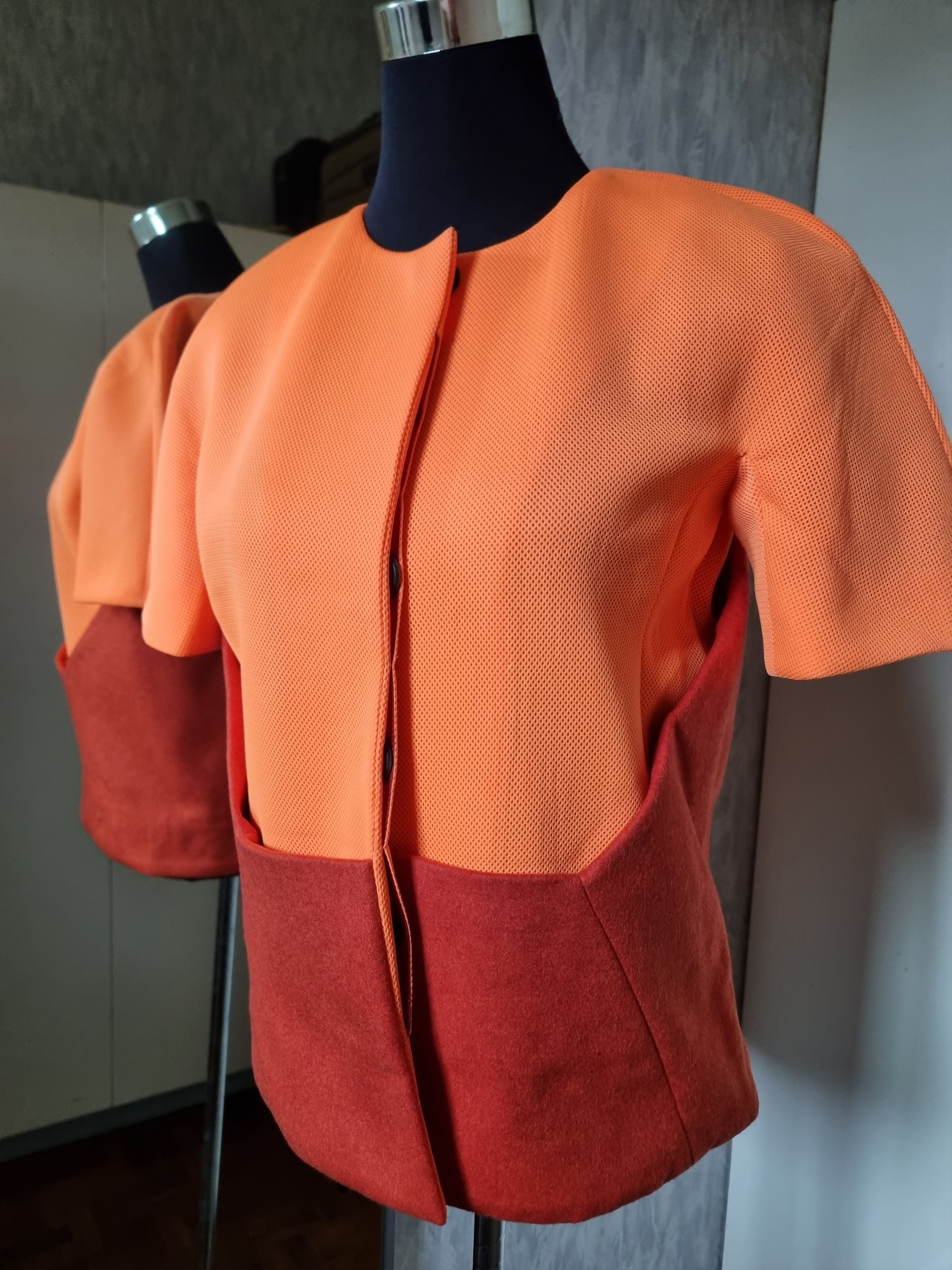 Hussein Chalayan Hussein Chalayan Fall 2012 Scuba Mesh Wool Top Size M / US 6-8 / IT 42-44 - 7 Thumbnail
