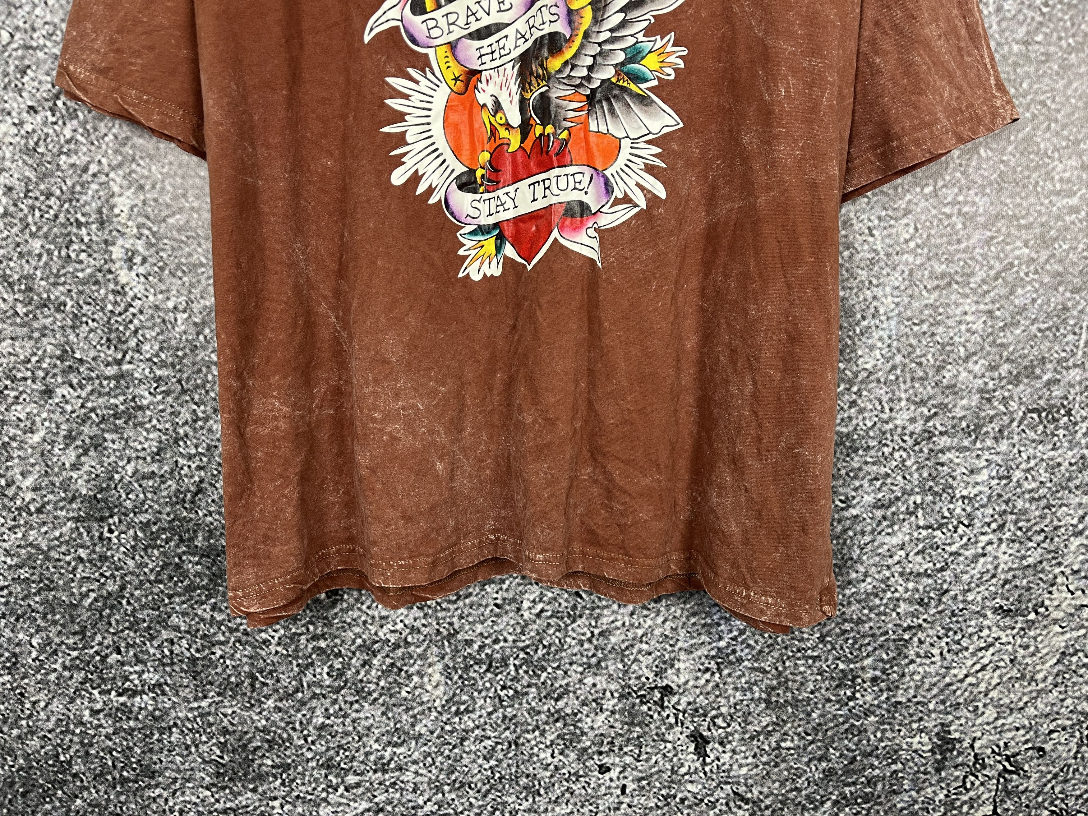 Ed Hardy Ed Hardy x Missguided Brave Hearts Stay True Vintage Y2K Size US XL / EU 56 / 4 - 3 Thumbnail