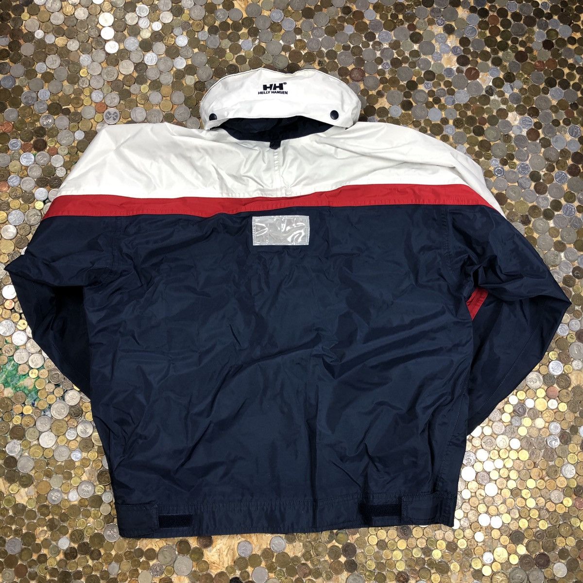 Helly Hansen × Vintage Helly Hansen Vintage sailing jacket with hoodie Size US S / EU 44-46 / 1 - 2 Thumbnail
