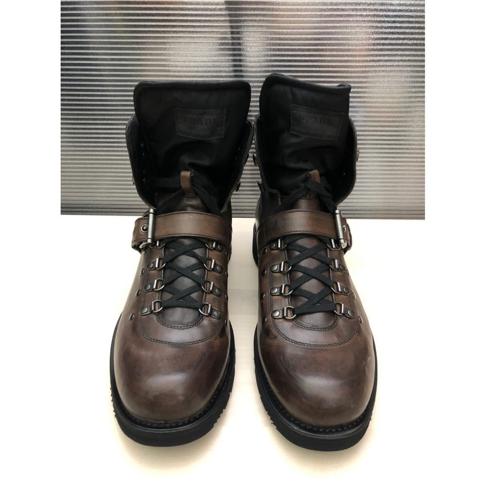 Prada Vintage PRADA front buckle strap boots Size US 7 / EU 40 - 4 Thumbnail