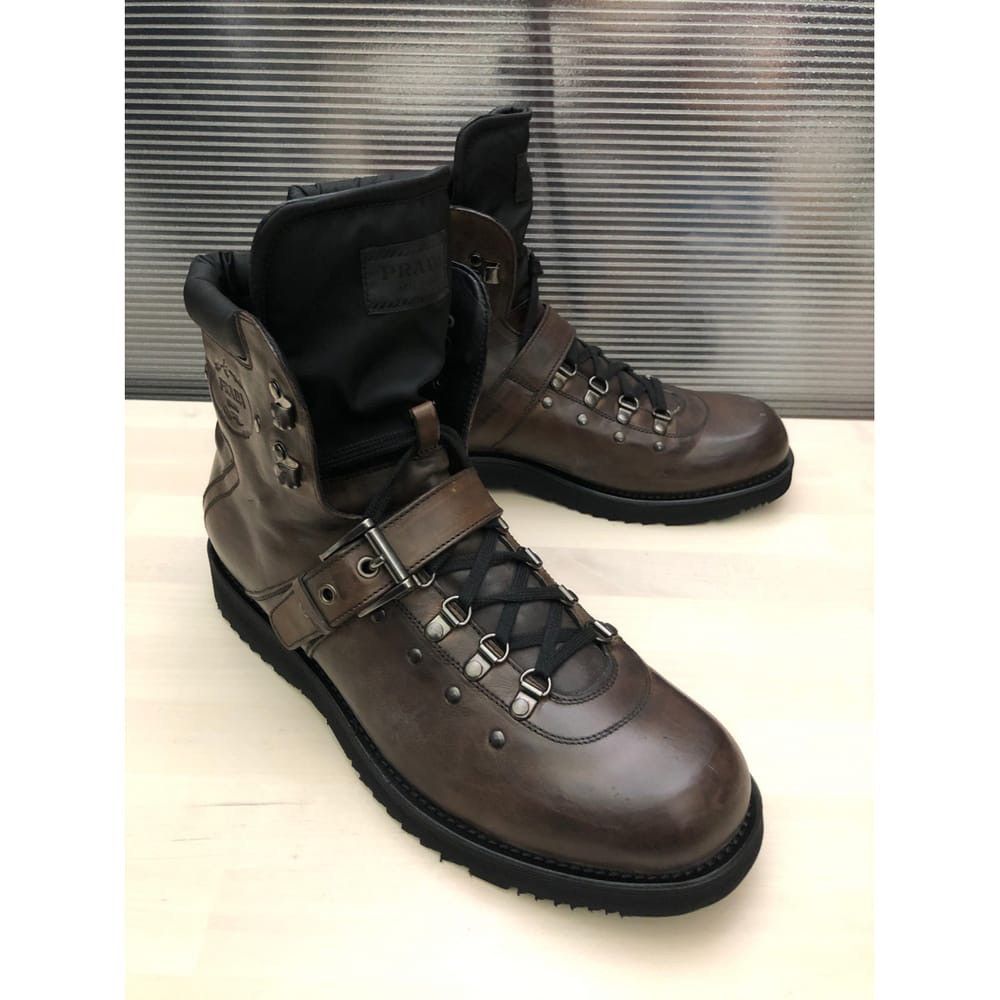 Prada Vintage PRADA front buckle strap boots Size US 7 / EU 40 - 3 Thumbnail