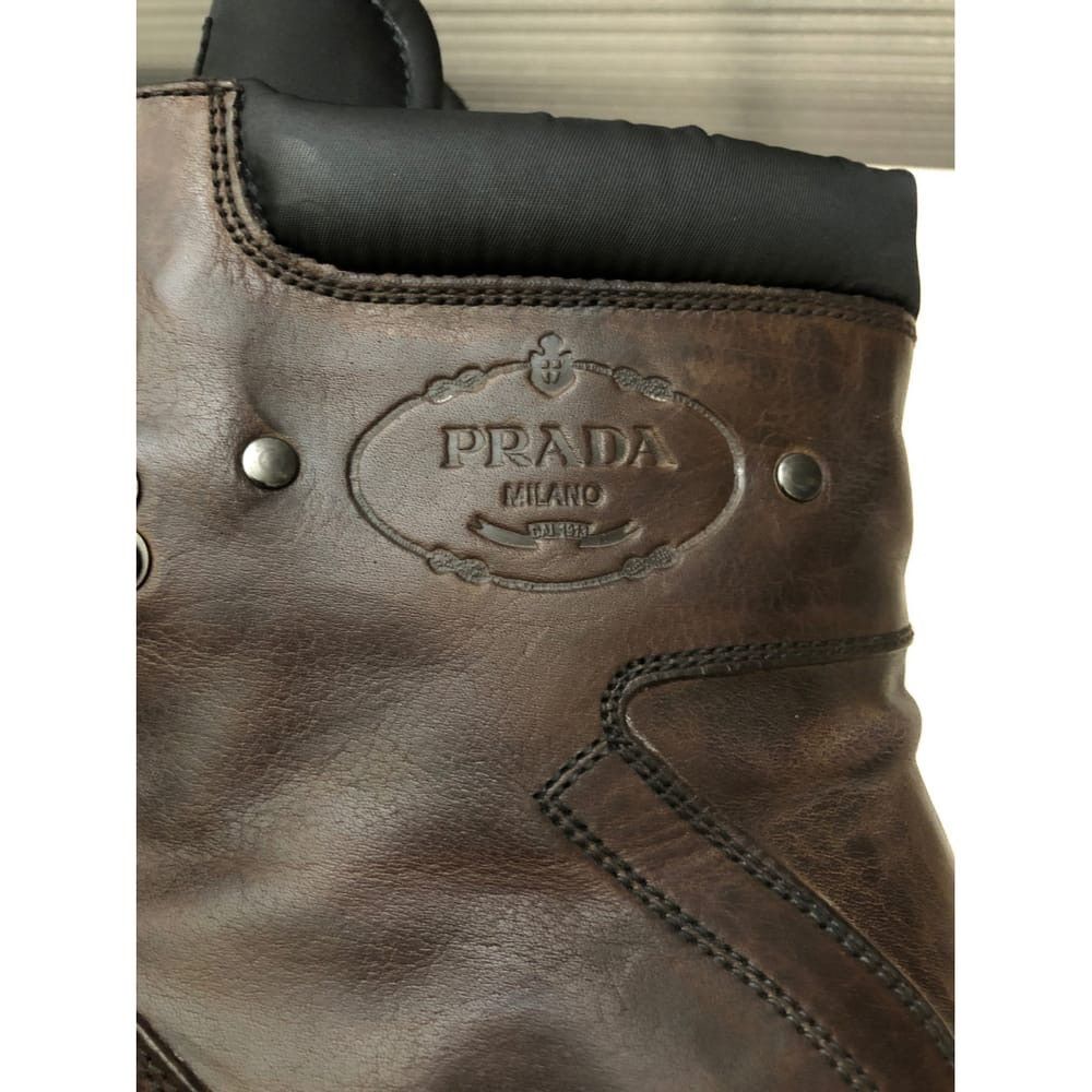 Prada Vintage PRADA front buckle strap boots Size US 7 / EU 40 - 2 Thumbnail