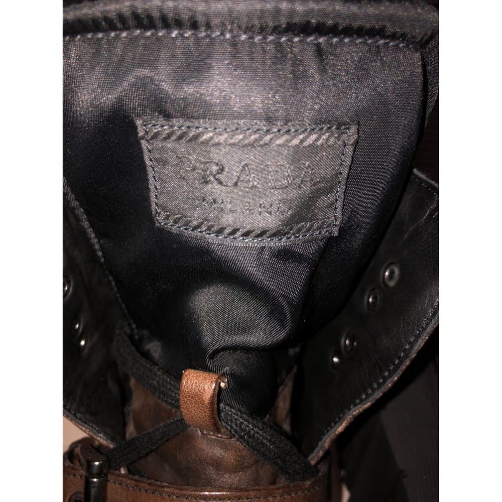 Prada Vintage PRADA front buckle strap boots Size US 7 / EU 40 - 6 Thumbnail