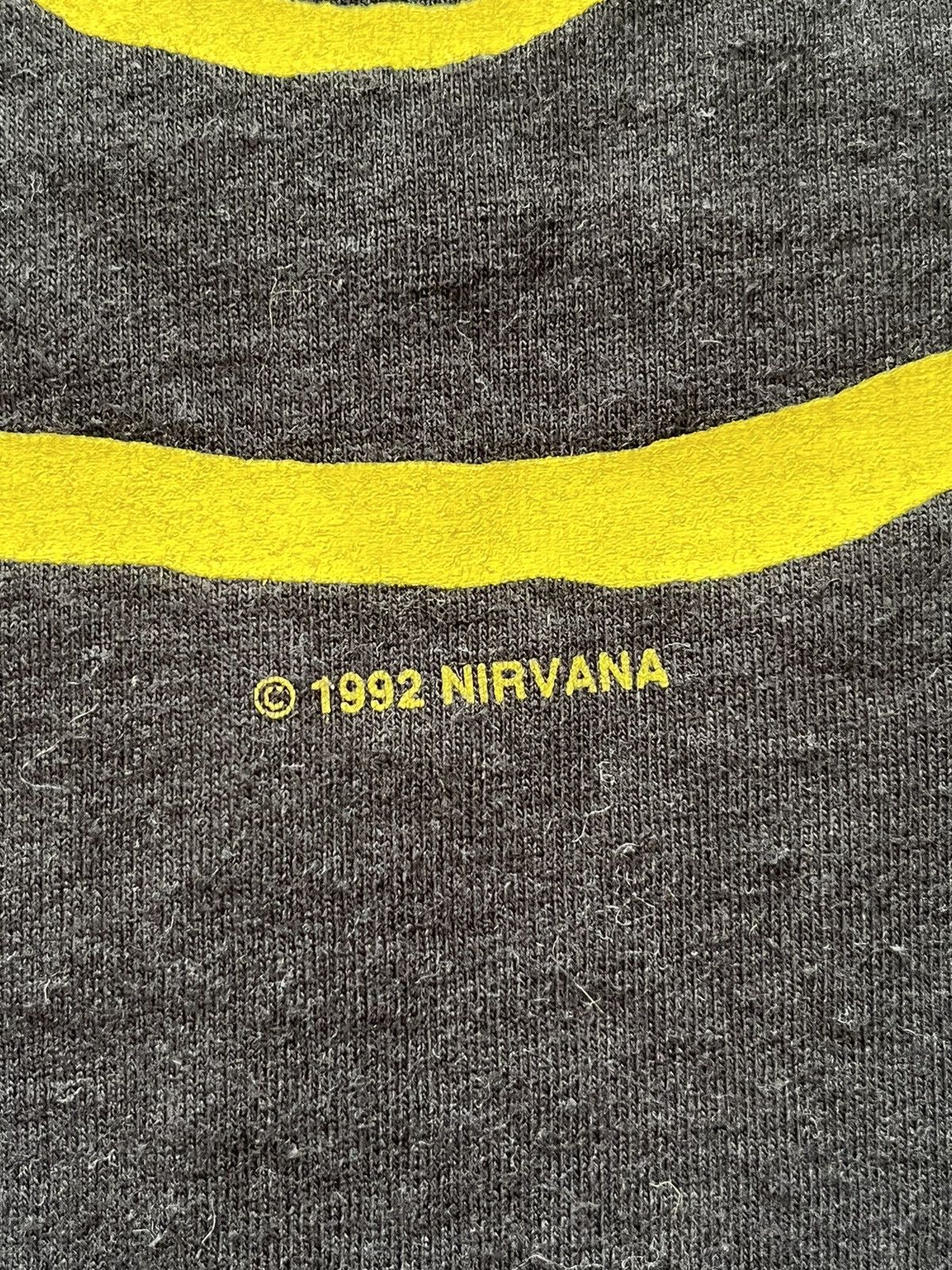 Nirvana × Vintage Tshirt Nirvana 1992 90s y2k Smiley Face Logo Flower Sniffin Size US M / EU 48-50 / 2 - 4 Thumbnail