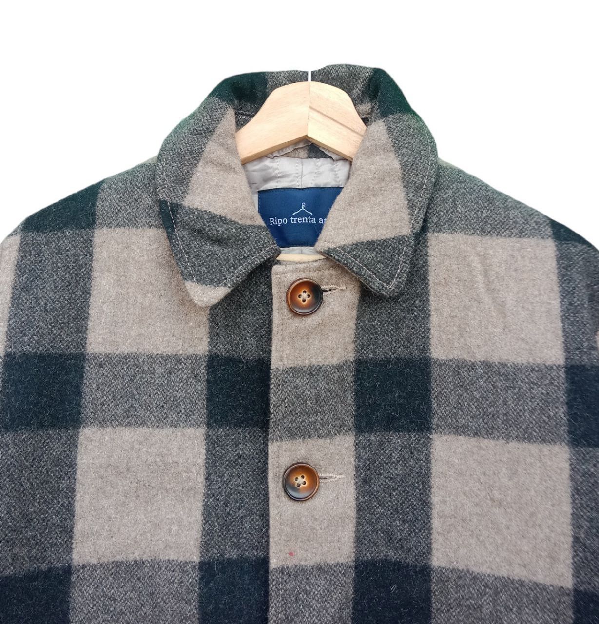 Japanese Brand × Vintage Vintage Ripo trenta anni Checkered Design Shacket Jacket Size US M / EU 48-50 / 2 - 5 Thumbnail