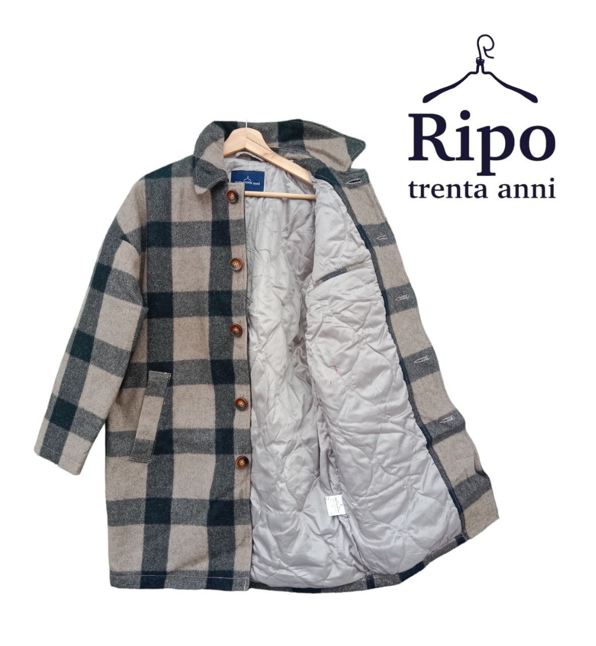 Japanese Brand × Vintage Vintage Ripo trenta anni Checkered Design Shacket Jacket Size US M / EU 48-50 / 2 - 1 Thumbnail