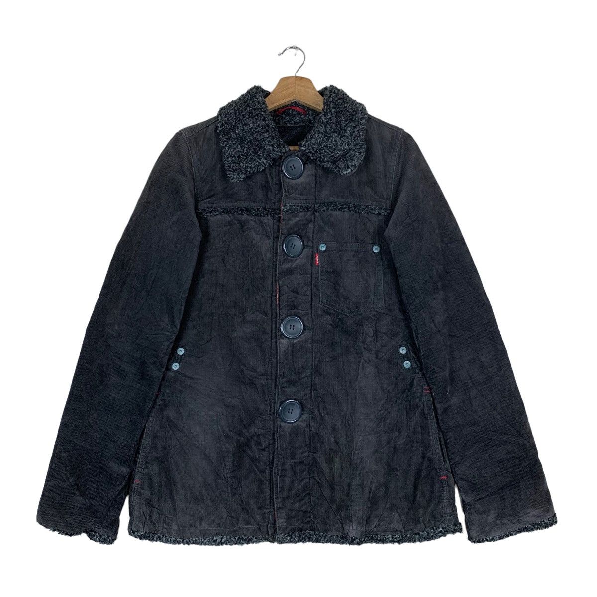 Levi's Vintage Levi’s Strauss RedLoop Velvet Fleece Button Jacket Size US M / EU 48-50 / 2 - 1 Thumbnail
