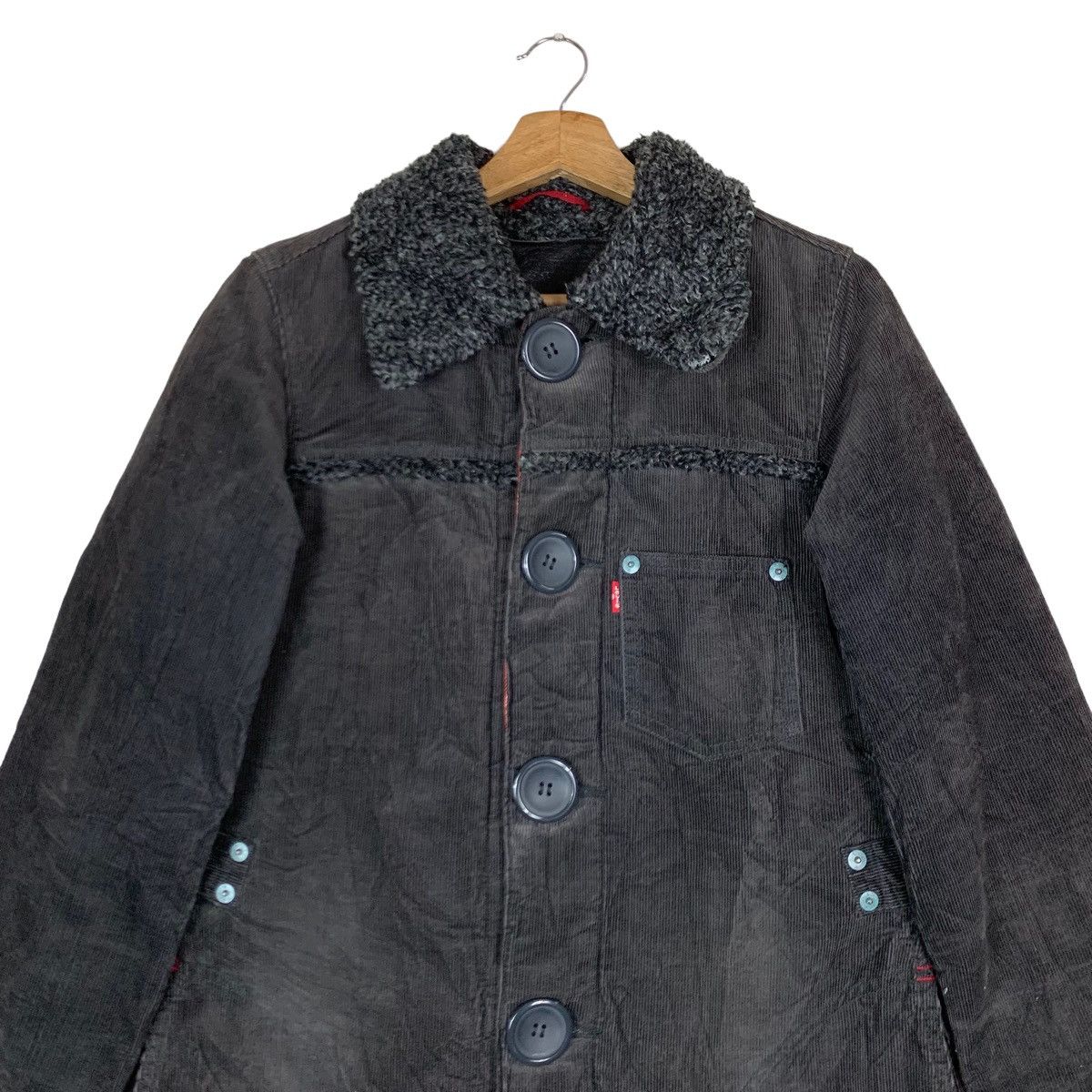 Levi's Vintage Levi’s Strauss RedLoop Velvet Fleece Button Jacket Size US M / EU 48-50 / 2 - 2 Thumbnail