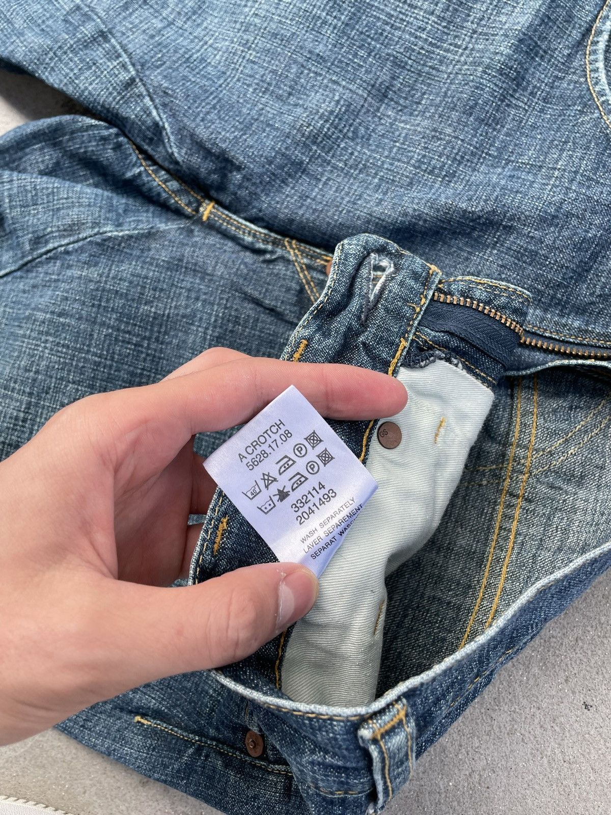 G-Star × Vintage Vintage G Star Raw blue denim jeans A crotch Size US 31 - 9 Thumbnail