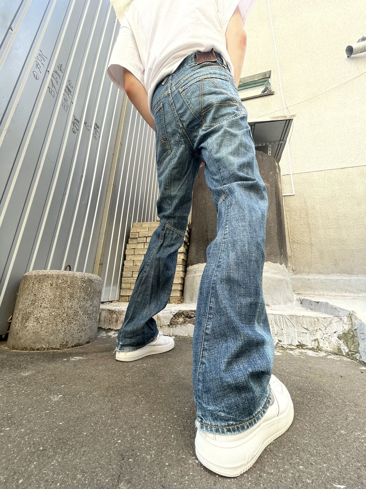 G-Star × Vintage Vintage G Star Raw blue denim jeans A crotch Size US 31 - 3 Thumbnail