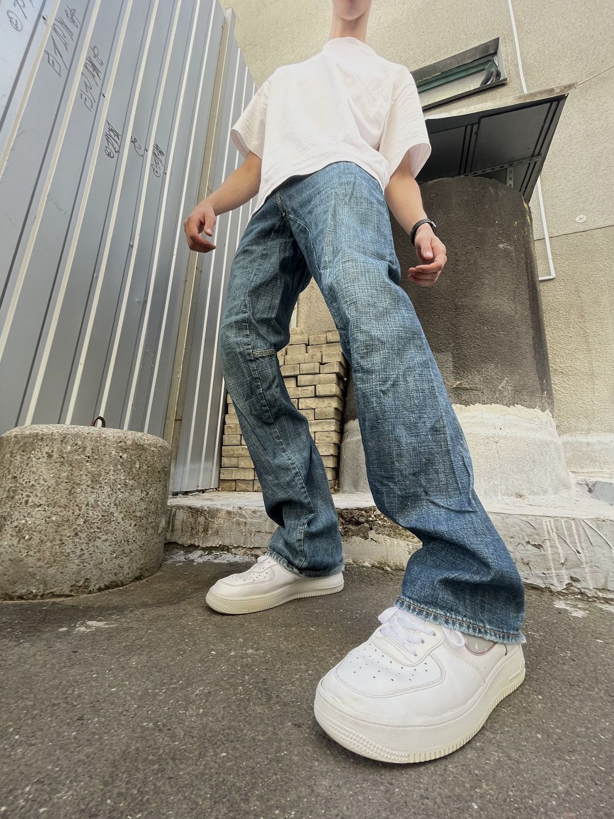 G-Star × Vintage Vintage G Star Raw blue denim jeans A crotch Size US 31 - 2 Thumbnail