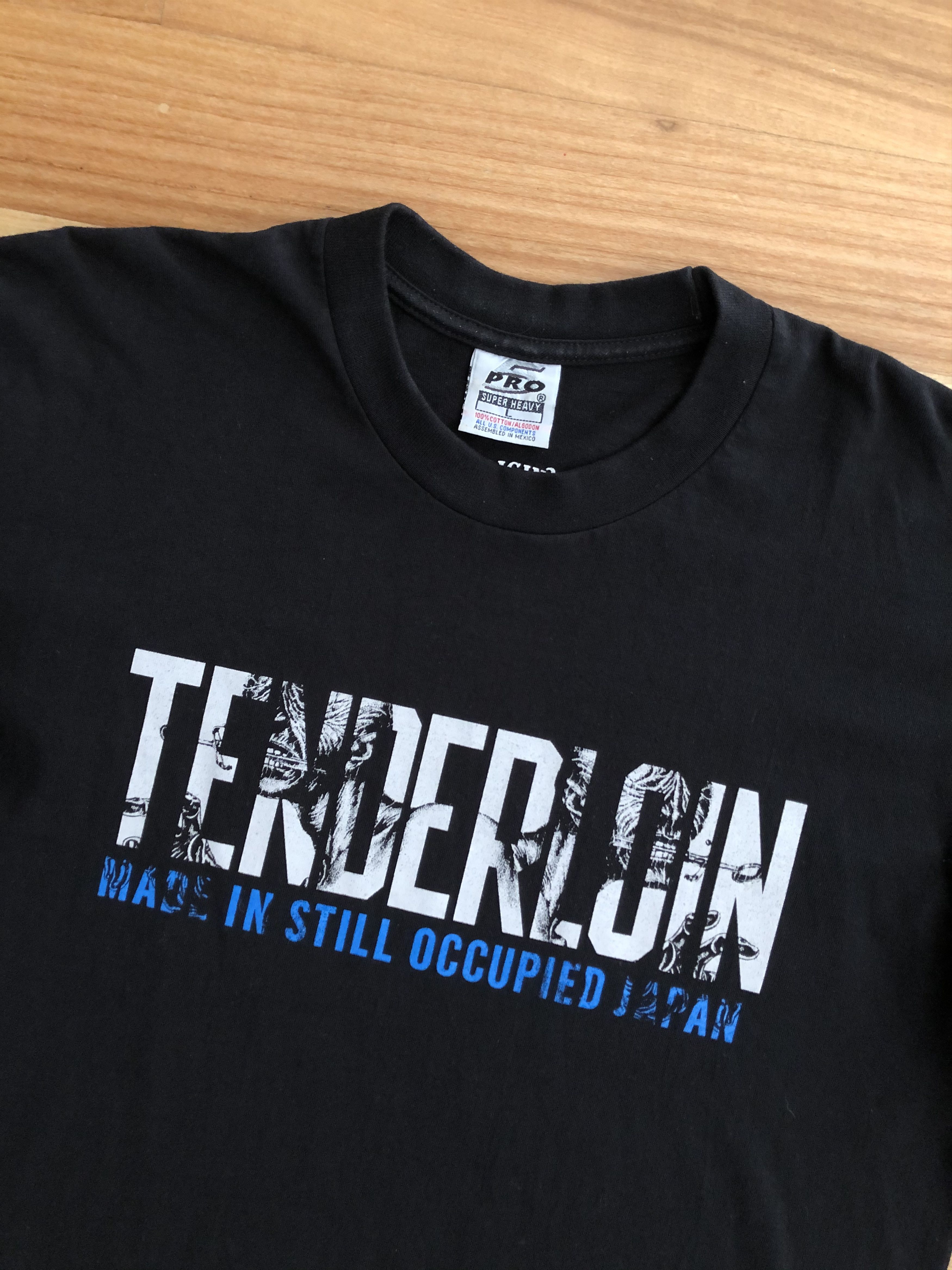 At Last & Co × Japanese Brand × Tenderloin Tee ‘QB’ - Black Size US L / EU 52-54 / 3 - 1 Thumbnail