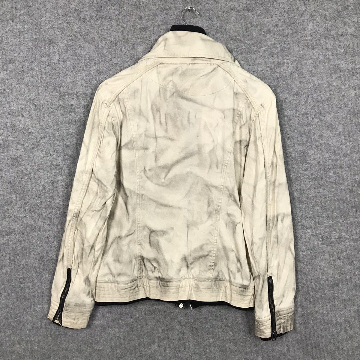 In The Attic IN THE ATTIC DOUBLE ZIPPIER ART DESIGN WHITE BLACK JACKET Size US M / EU 48-50 / 2 - 8 Thumbnail