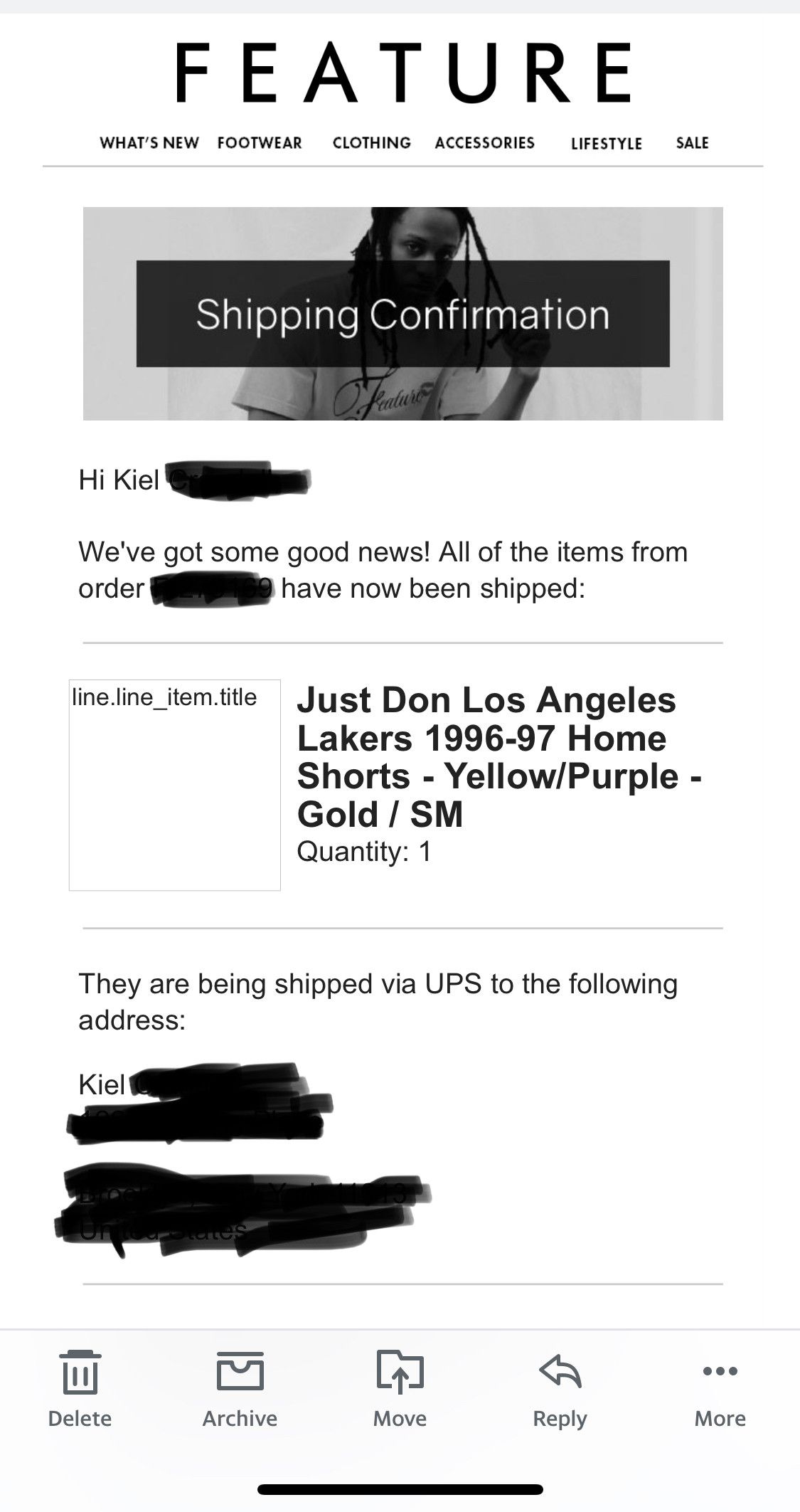 Just Don *Sz Small* Just Don Lakers Short Home 96-97 Size US 30 / EU 46 - 4 Thumbnail