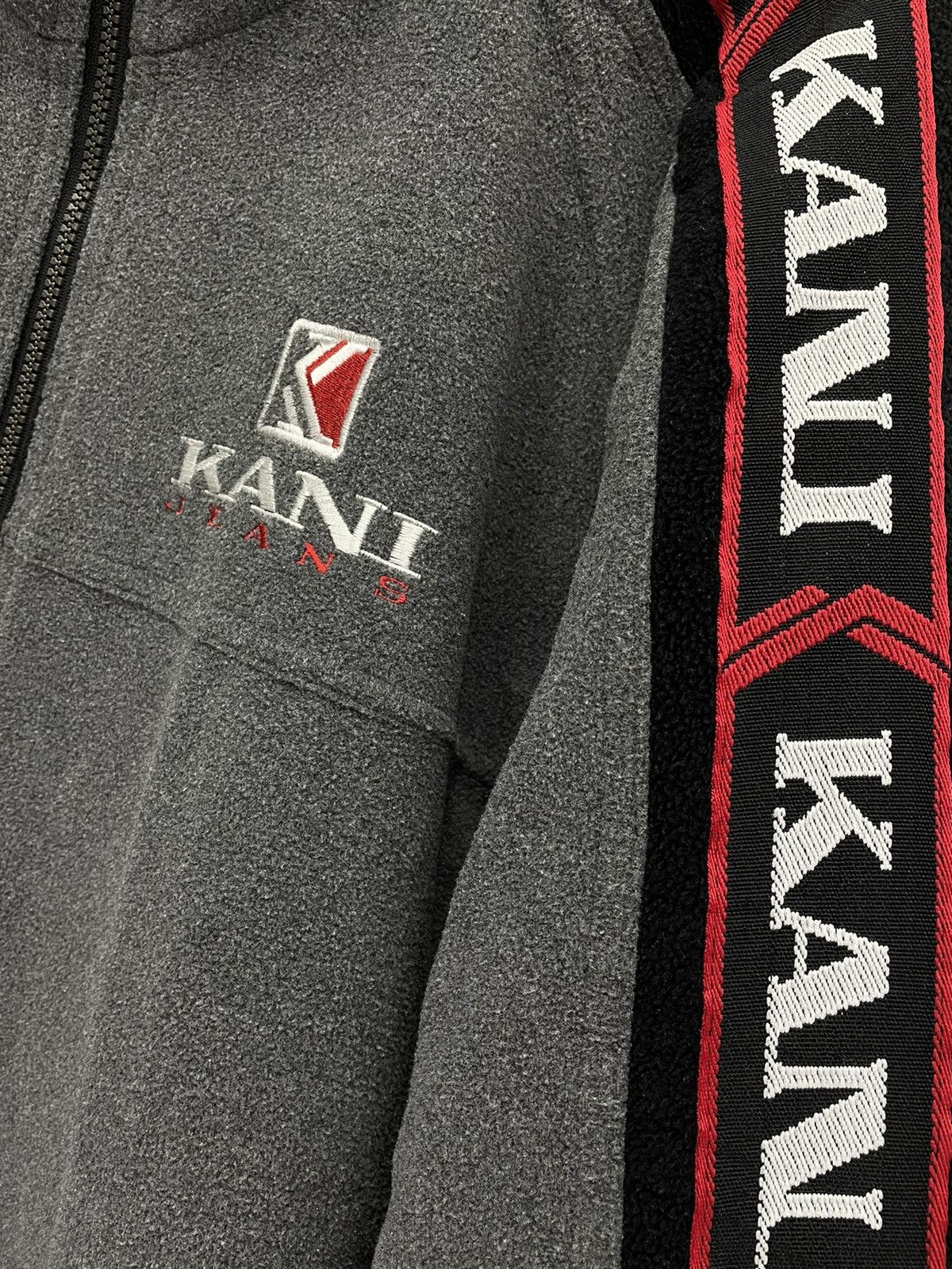 Karl Kani RARE🔥90’s KARL KANI Big Logo Acrylic Quilted Lined Jacket Size US L / EU 52-54 / 3 - 6 Thumbnail