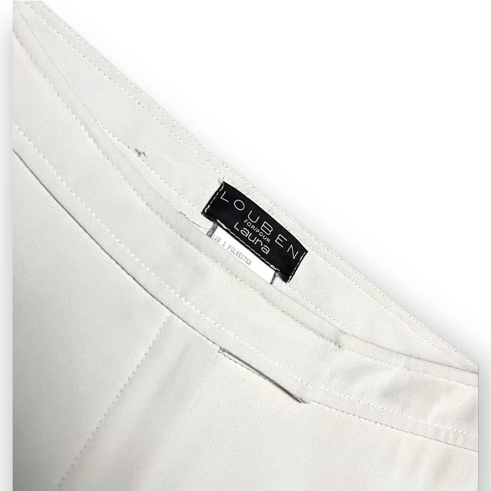 Vintage Louben Laura Vintage Pleated Straight Leg Dress Pants Womens Size 28" / US 6 / IT 42 - 2 Thumbnail