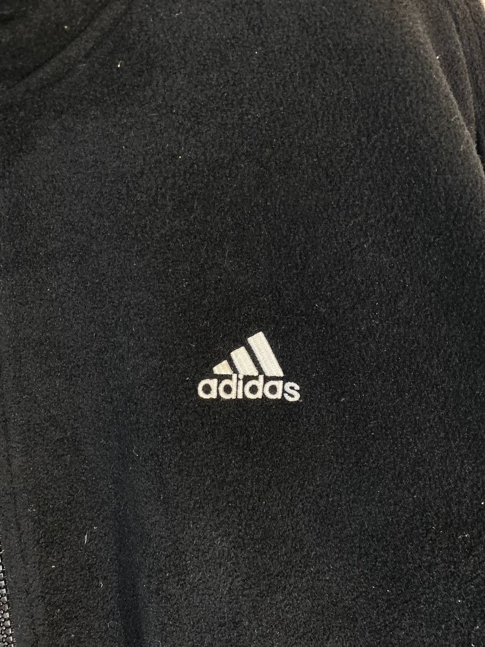 Adidas Vintage Adidas black Fleece Jacket Size US M / EU 48-50 / 2 - 2 Thumbnail
