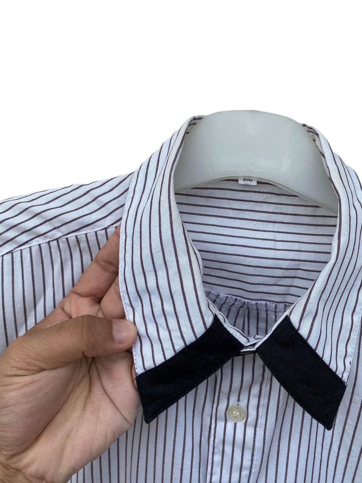 Japanese Brand Vintage Mc Donald Worker Stripe Shirt Size US XL / EU 56 / 4 - 3 Thumbnail