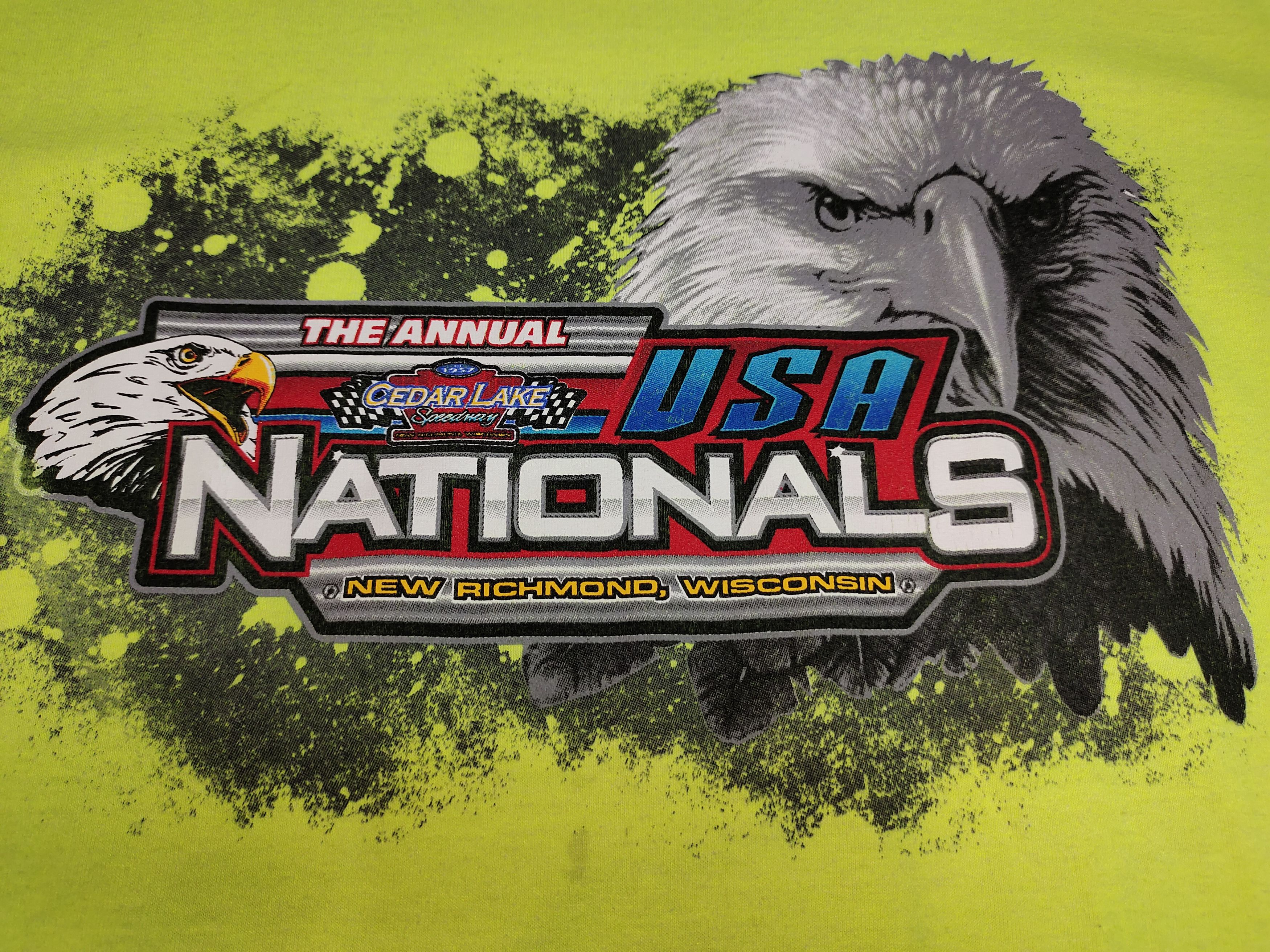 Gildan 27TH Annual USA Nationals Cedar Lake Speedway Size US L / EU 52-54 / 3 - 4 Thumbnail