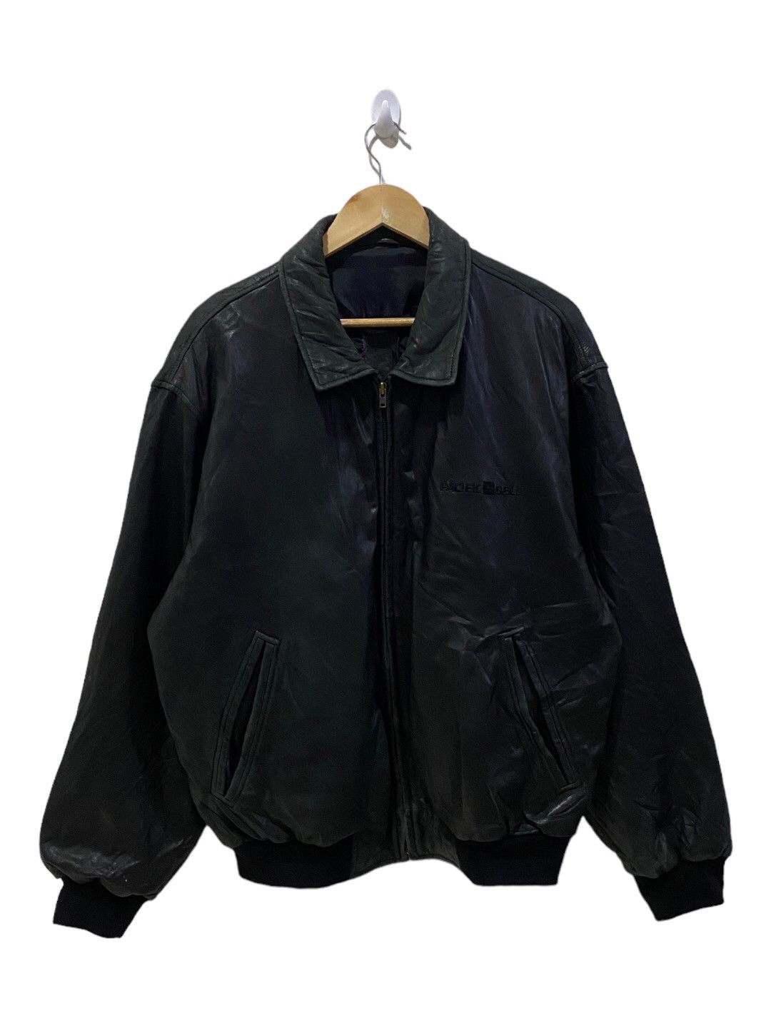 Diesel × Golden Bear 🔥GOLDEN BEAR PACIFIC BELL FAUX LEATHER BOMBER JACKET Size US L / EU 52-54 / 3 - 1 Thumbnail