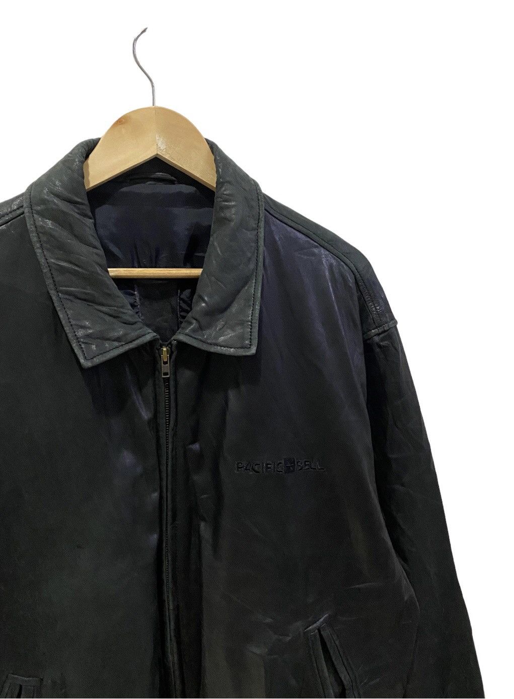 Diesel × Golden Bear 🔥GOLDEN BEAR PACIFIC BELL FAUX LEATHER BOMBER JACKET Size US L / EU 52-54 / 3 - 4 Thumbnail