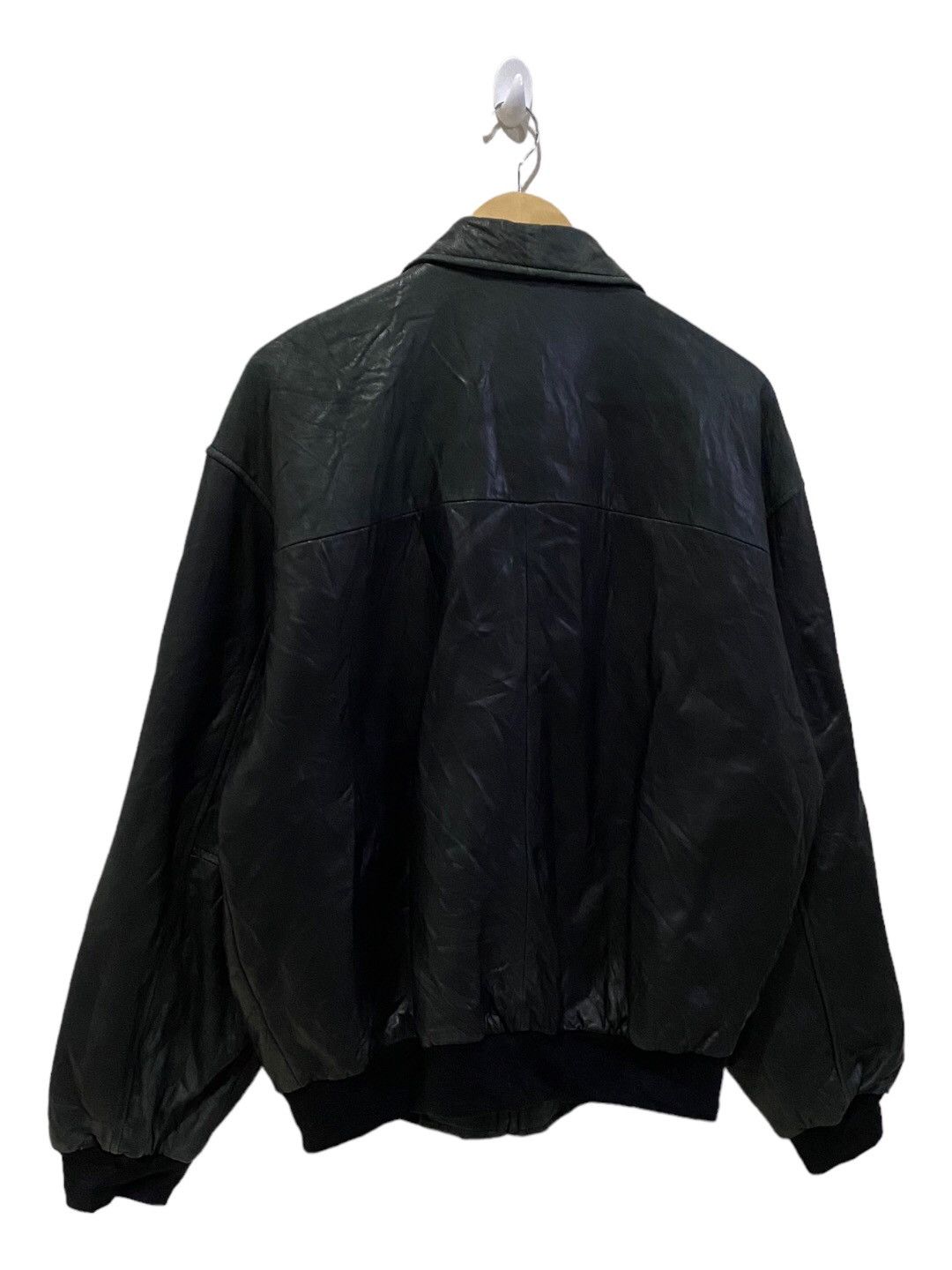 Diesel × Golden Bear 🔥GOLDEN BEAR PACIFIC BELL FAUX LEATHER BOMBER JACKET Size US L / EU 52-54 / 3 - 6 Thumbnail