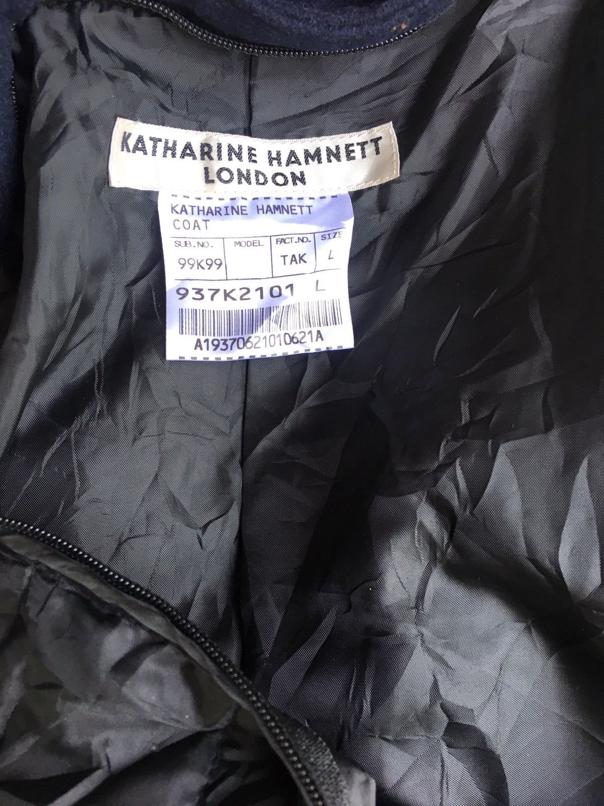 Katharine Hamnett London NOS Katharine Hamnett Wool Coat Size US M / EU 48-50 / 2 - 15 Thumbnail