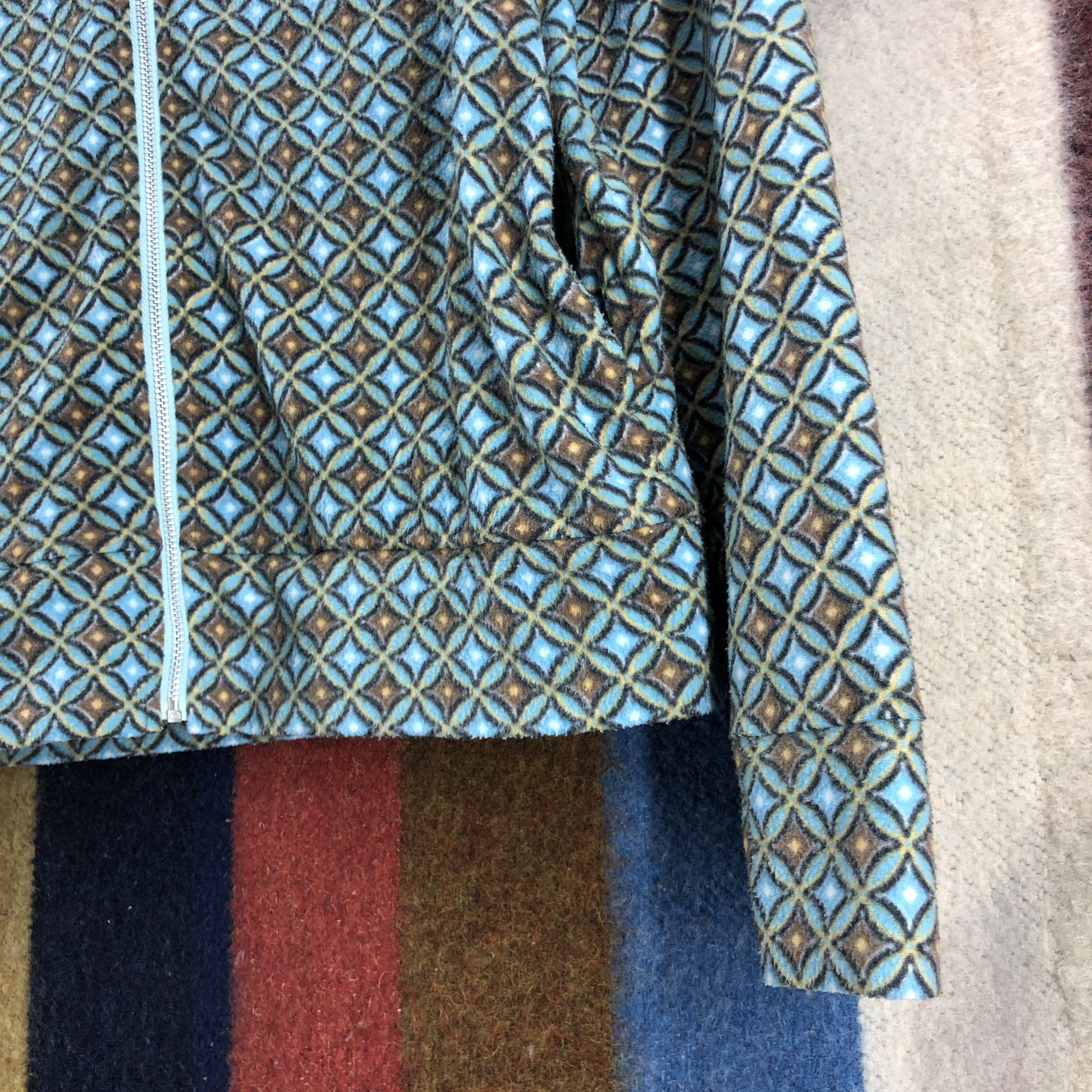 Issey Miyake I.S SUNAO KUWAHARA Fleece Abstract Geometry #0128/G Size S / US 4 / IT 40 - 3 Thumbnail