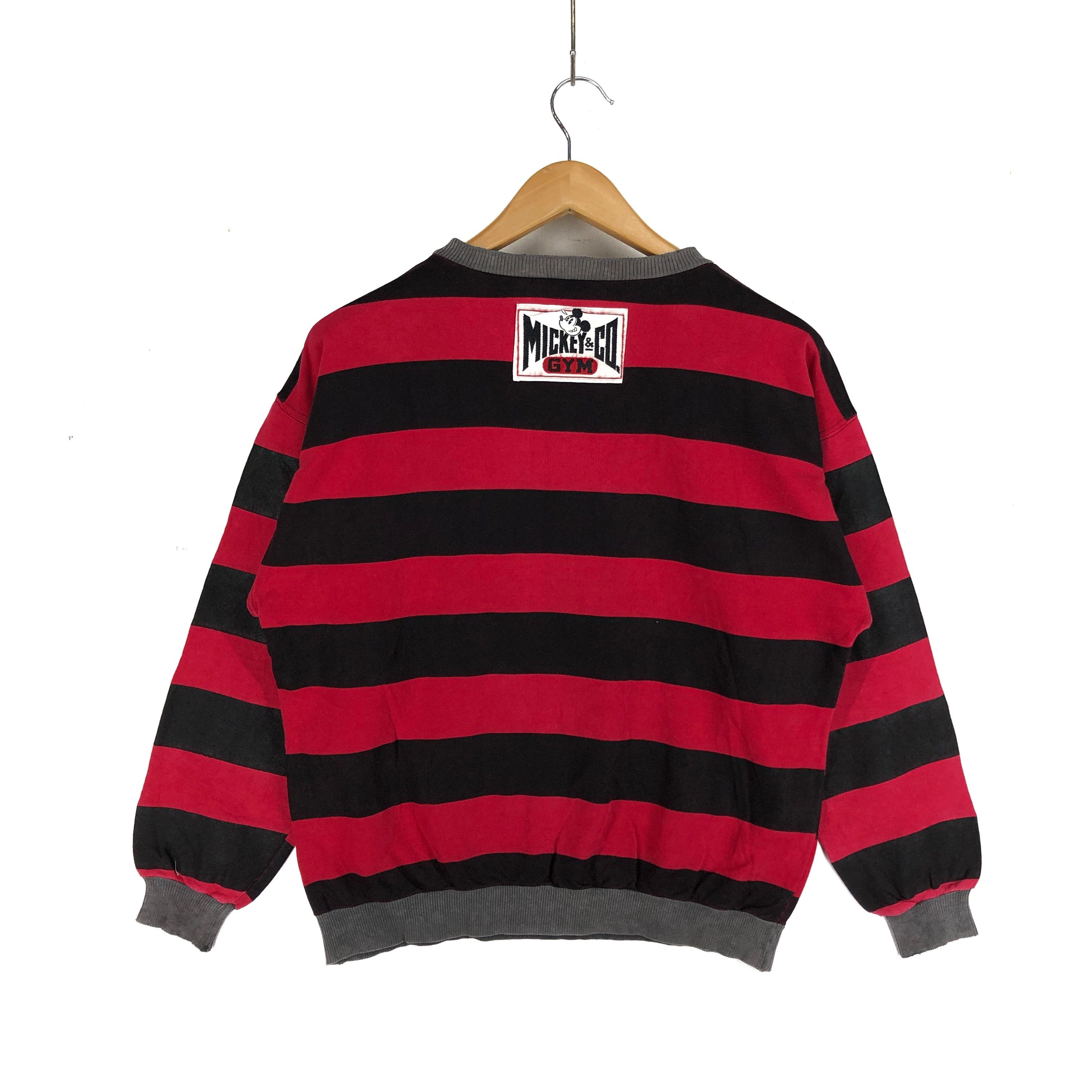 Disney 90s Vintage MICKEY MOUSE GYM Rare Design Sweatshirt #2264-79 Size US M / EU 48-50 / 2 - 4 Thumbnail