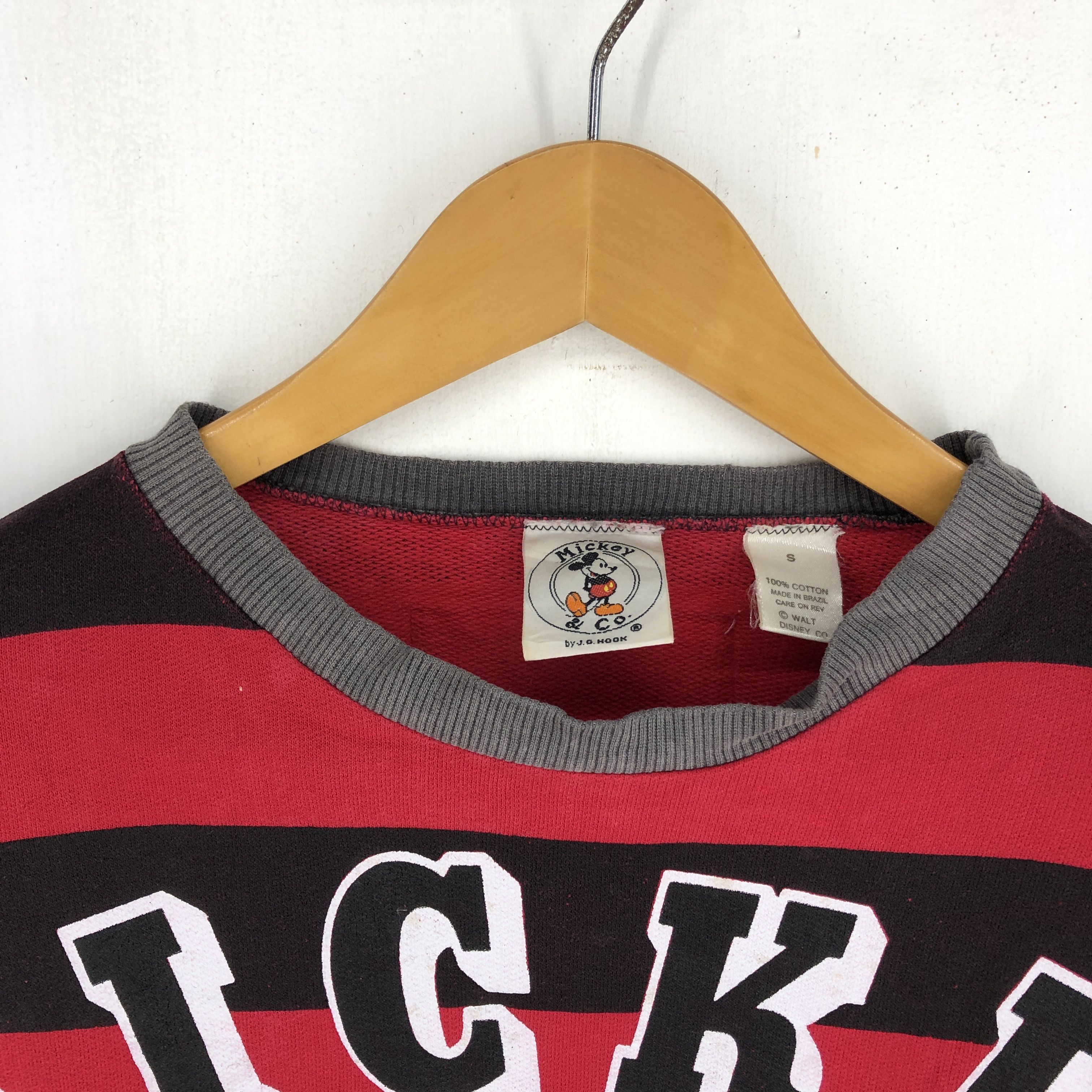 Disney 90s Vintage MICKEY MOUSE GYM Rare Design Sweatshirt #2264-79 Size US M / EU 48-50 / 2 - 6 Thumbnail
