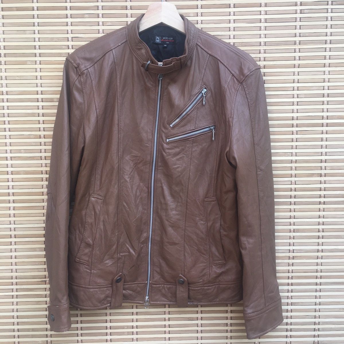 Japanese Brand Michel Klien Racing Biker Jacket Size US M / EU 48-50 / 2 - 2 Thumbnail