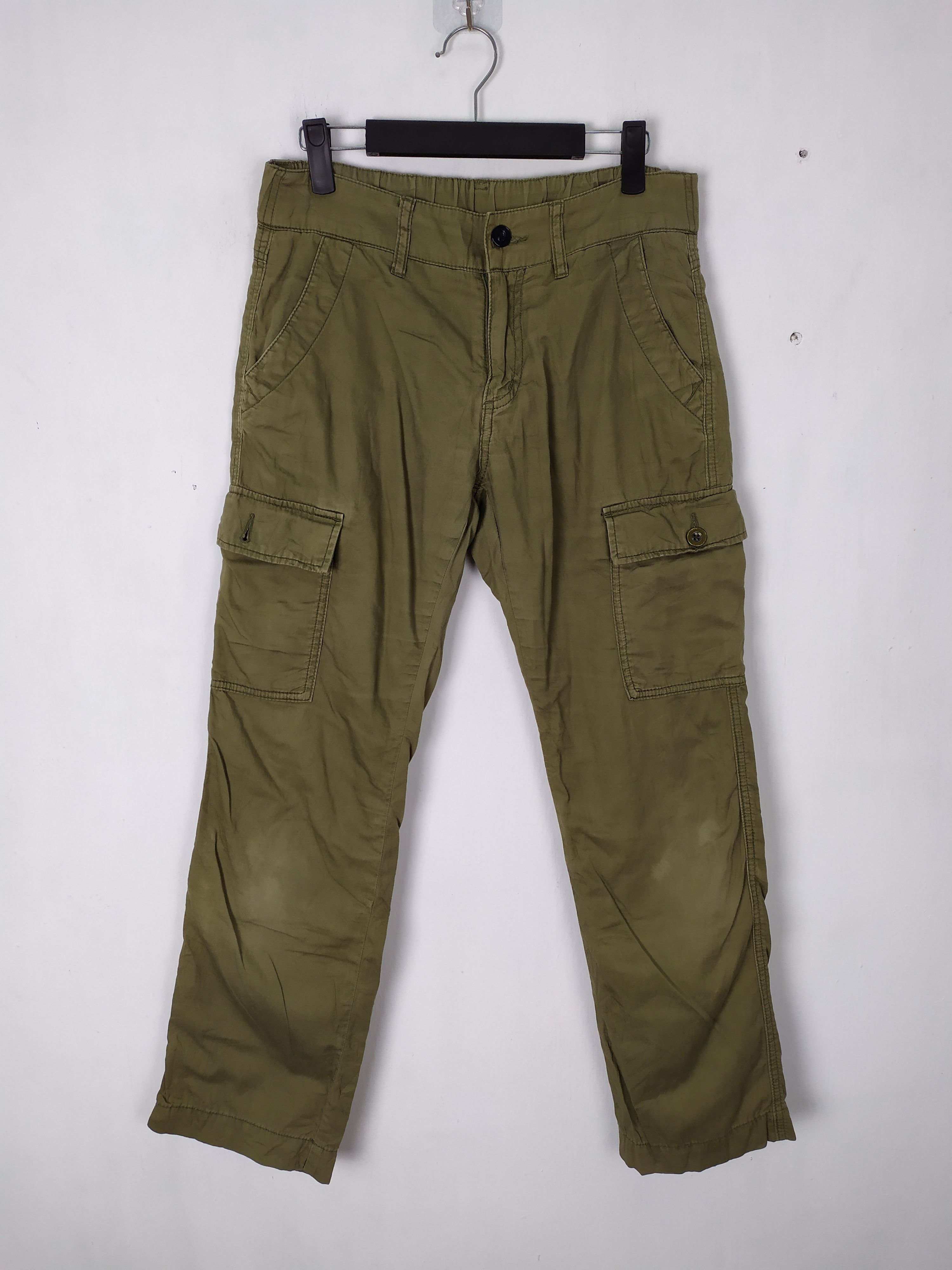 Japanese Brand JAPANES BRAND LIFE GOES ON FADED CARGO PANTS Size US 27 - 1 Thumbnail
