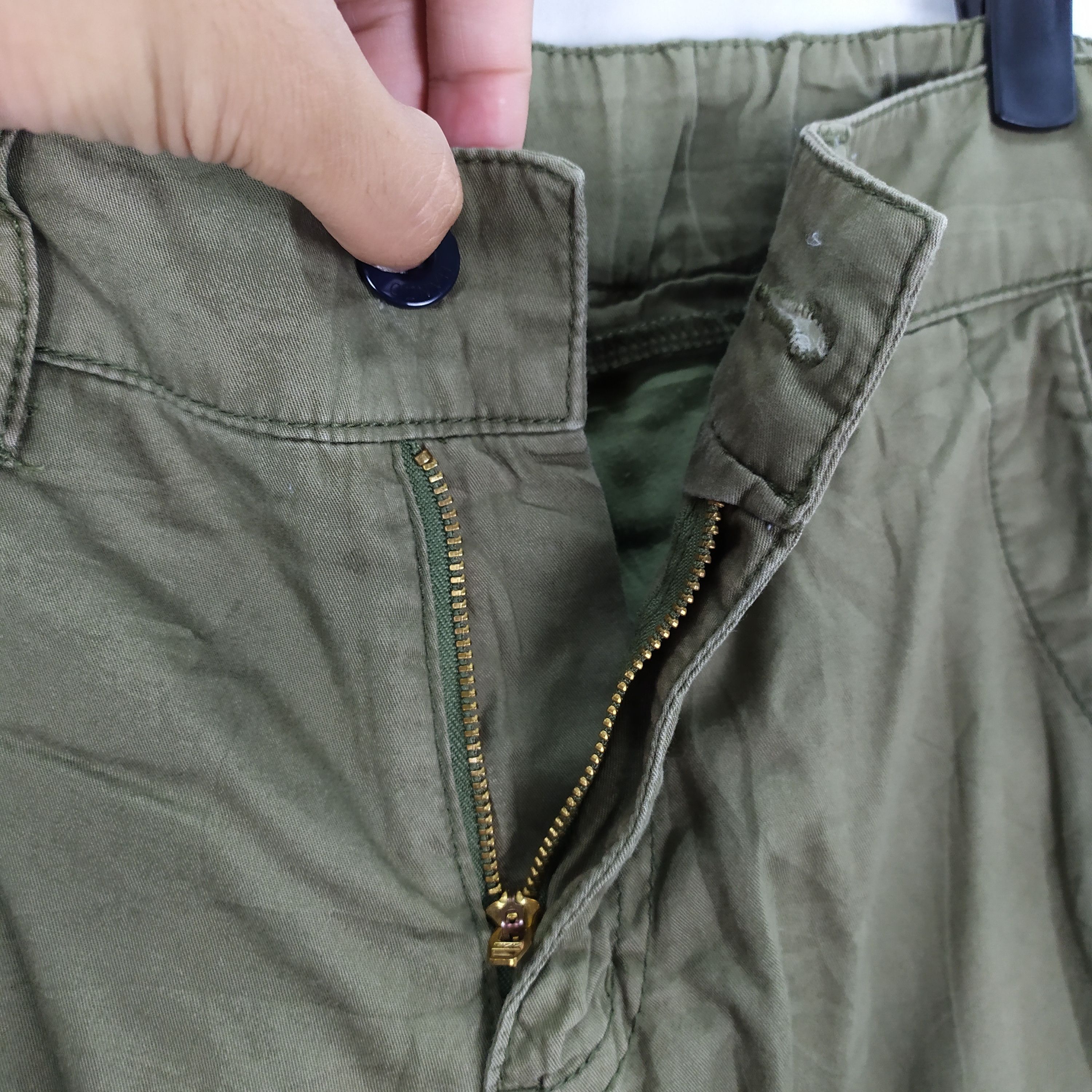 Japanese Brand JAPANES BRAND LIFE GOES ON FADED CARGO PANTS Size US 27 - 8 Thumbnail
