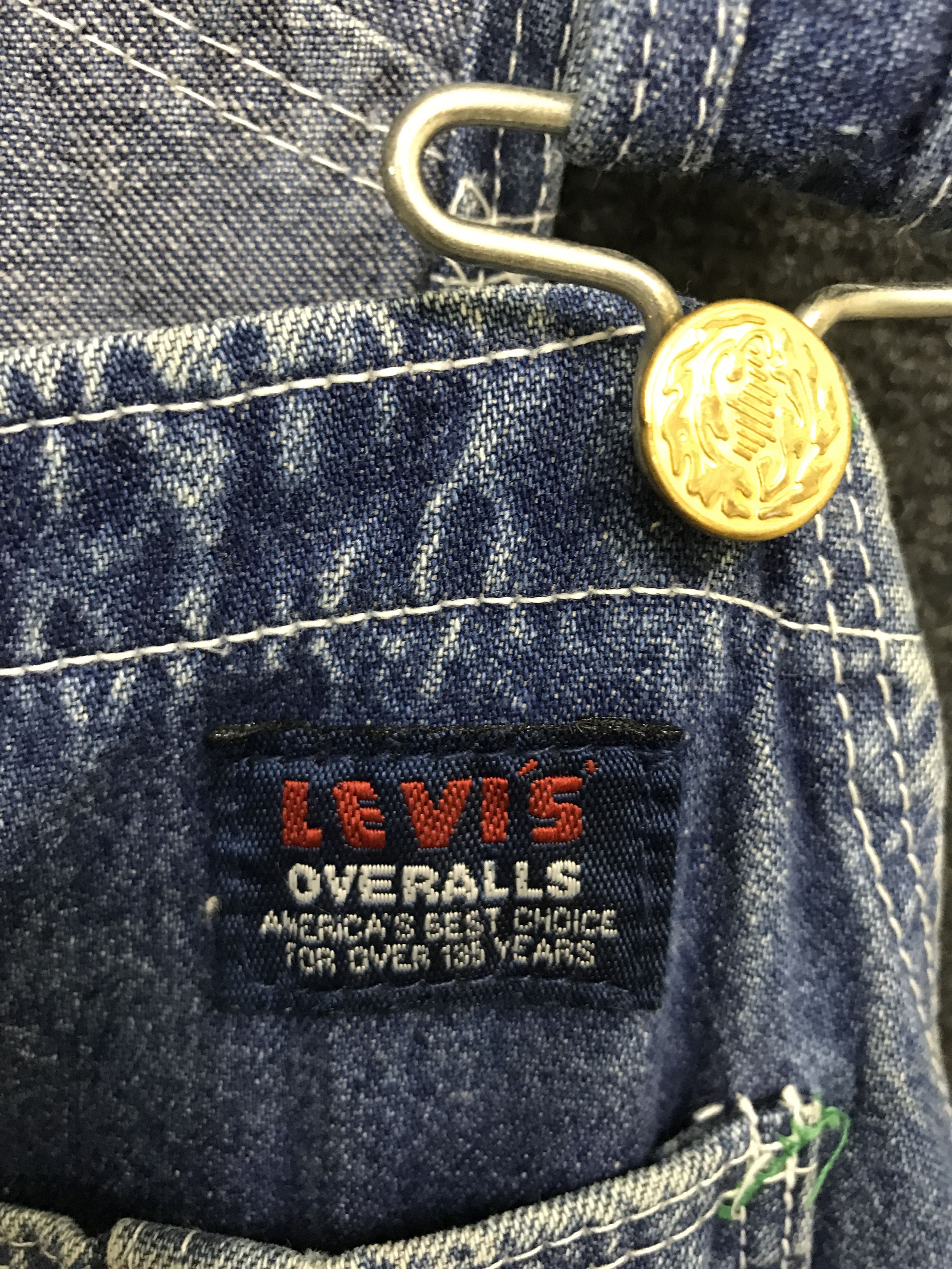Levi's VL161-Vintage Levis Jeans Overall Size US 34 / EU 50 - 3 Thumbnail