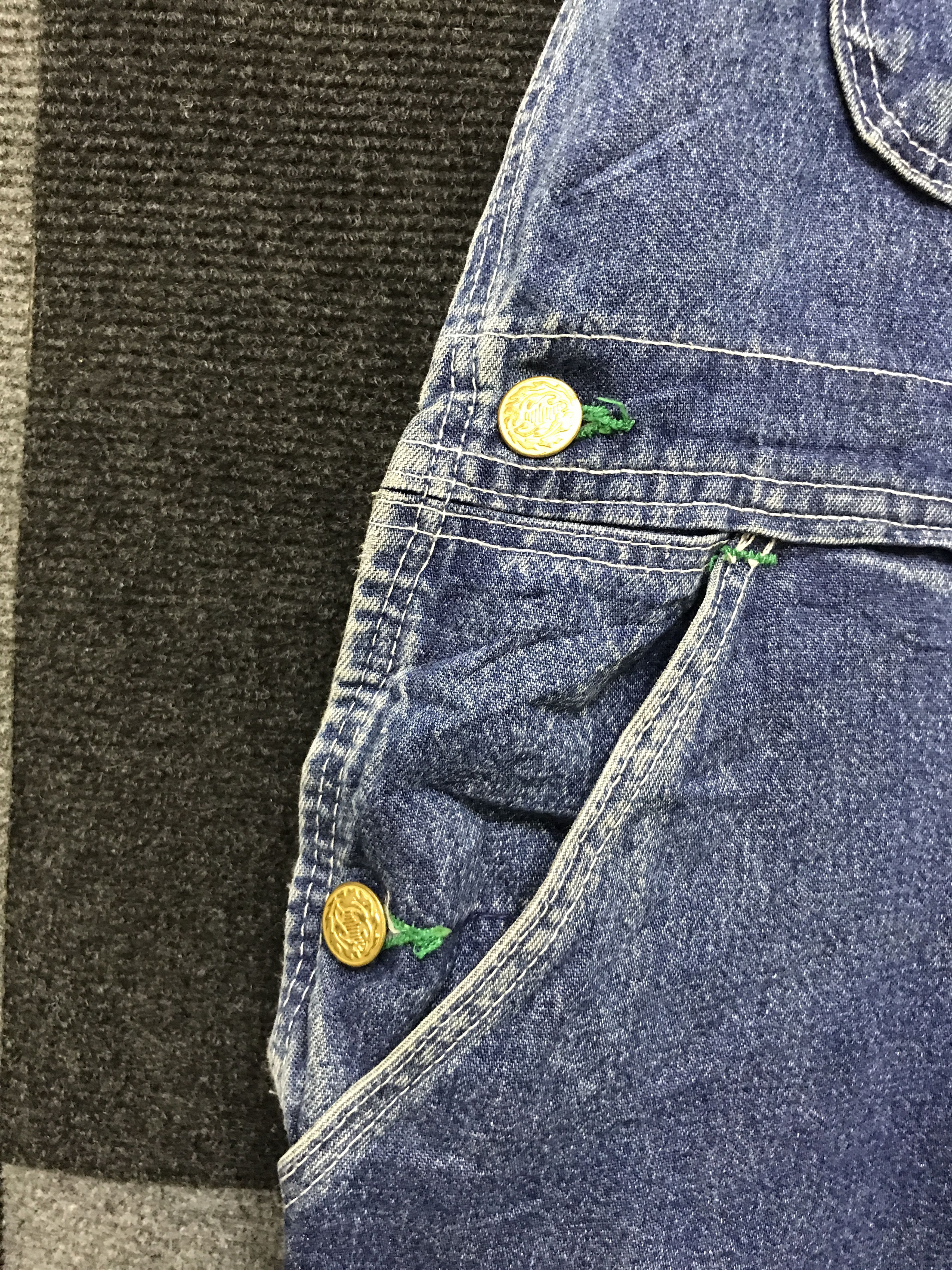 Levi's VL161-Vintage Levis Jeans Overall Size US 34 / EU 50 - 6 Thumbnail