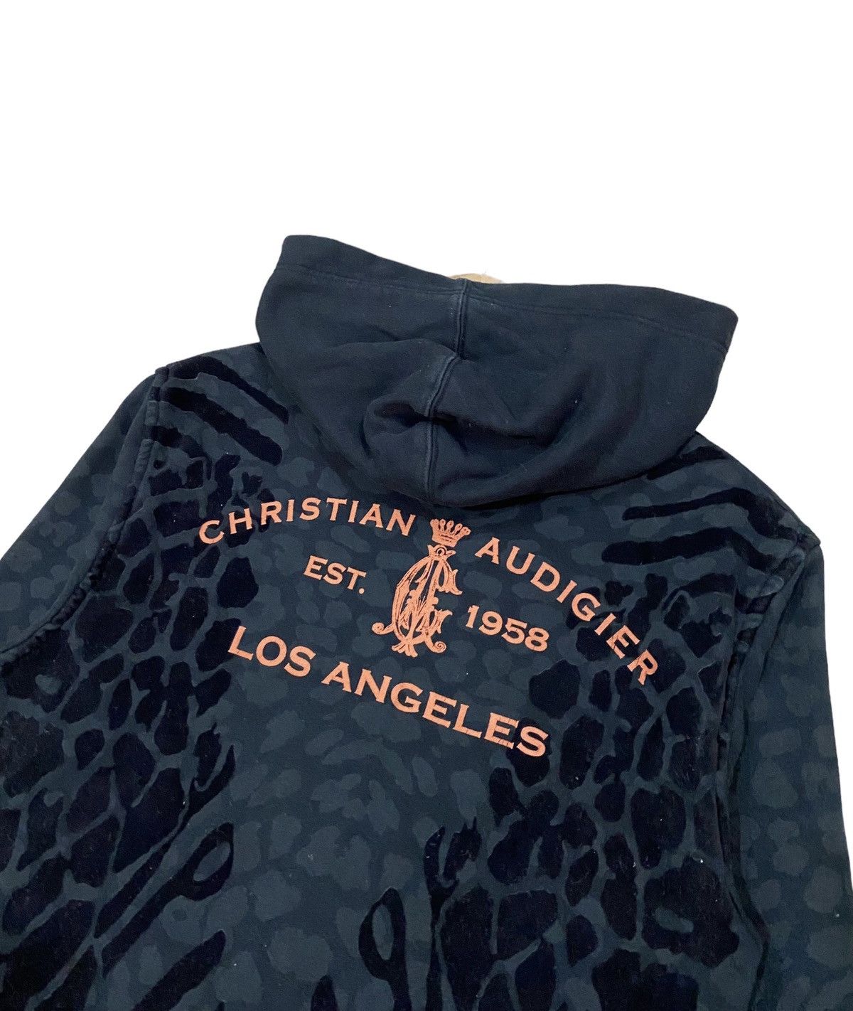 Ed Hardy 🌟CHRISTIAN AUDIGIER OVERPRINT SCALES PULLOVER HOODIE Size US S / EU 44-46 / 1 - 7 Thumbnail