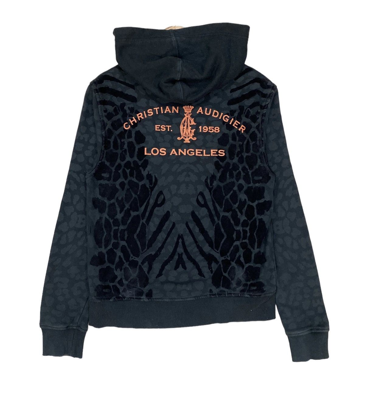 Ed Hardy 🌟CHRISTIAN AUDIGIER OVERPRINT SCALES PULLOVER HOODIE Size US S / EU 44-46 / 1 - 3 Thumbnail