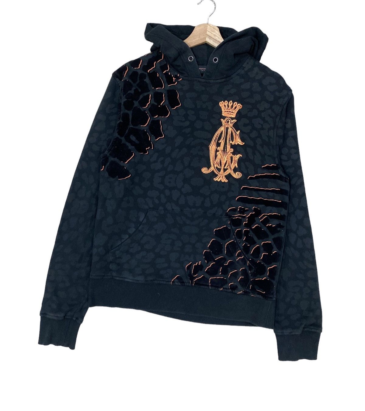 Ed Hardy 🌟CHRISTIAN AUDIGIER OVERPRINT SCALES PULLOVER HOODIE Size US S / EU 44-46 / 1 - 2 Thumbnail